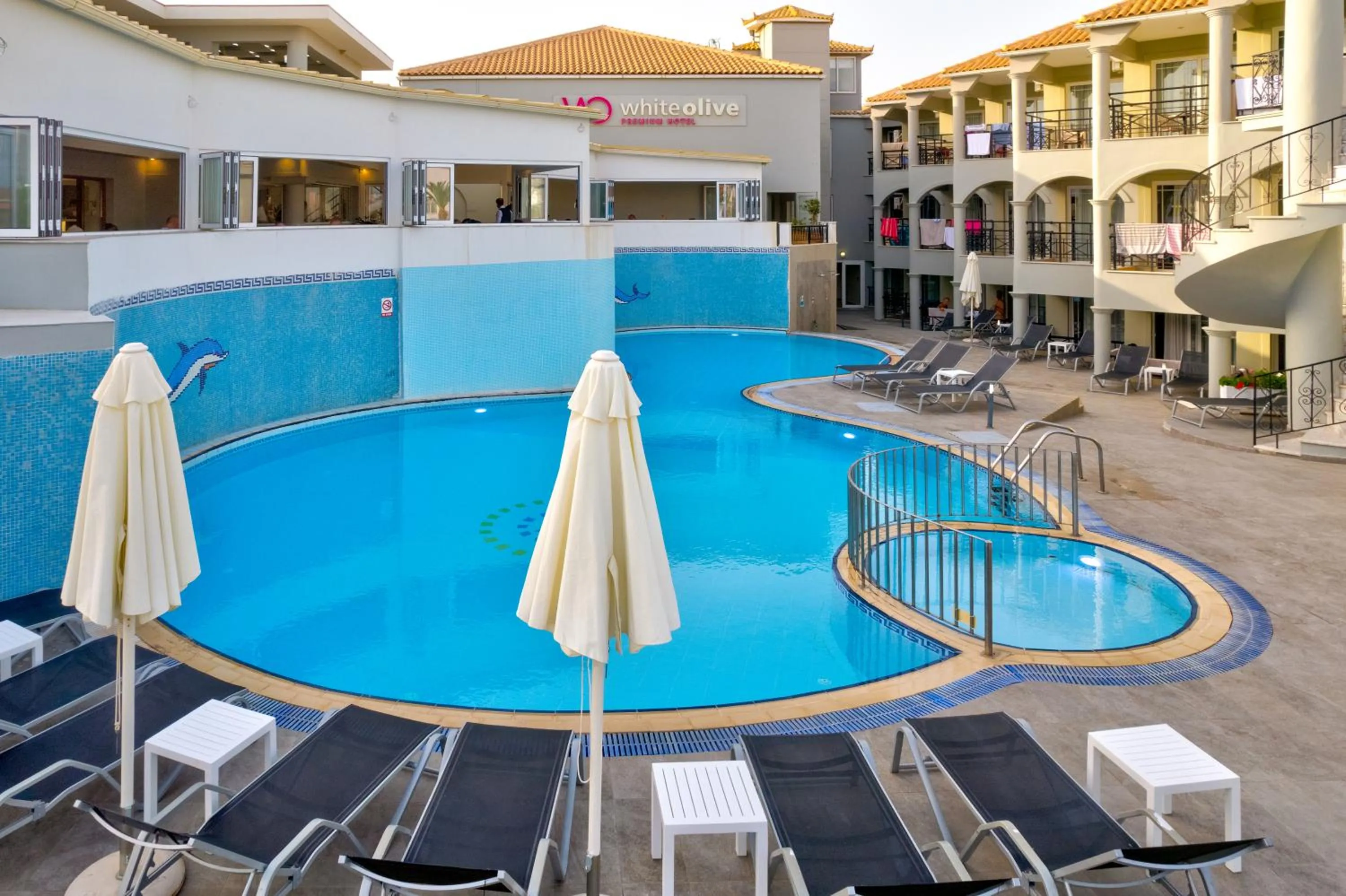 Swimming pool in White Olive Premium Laganas