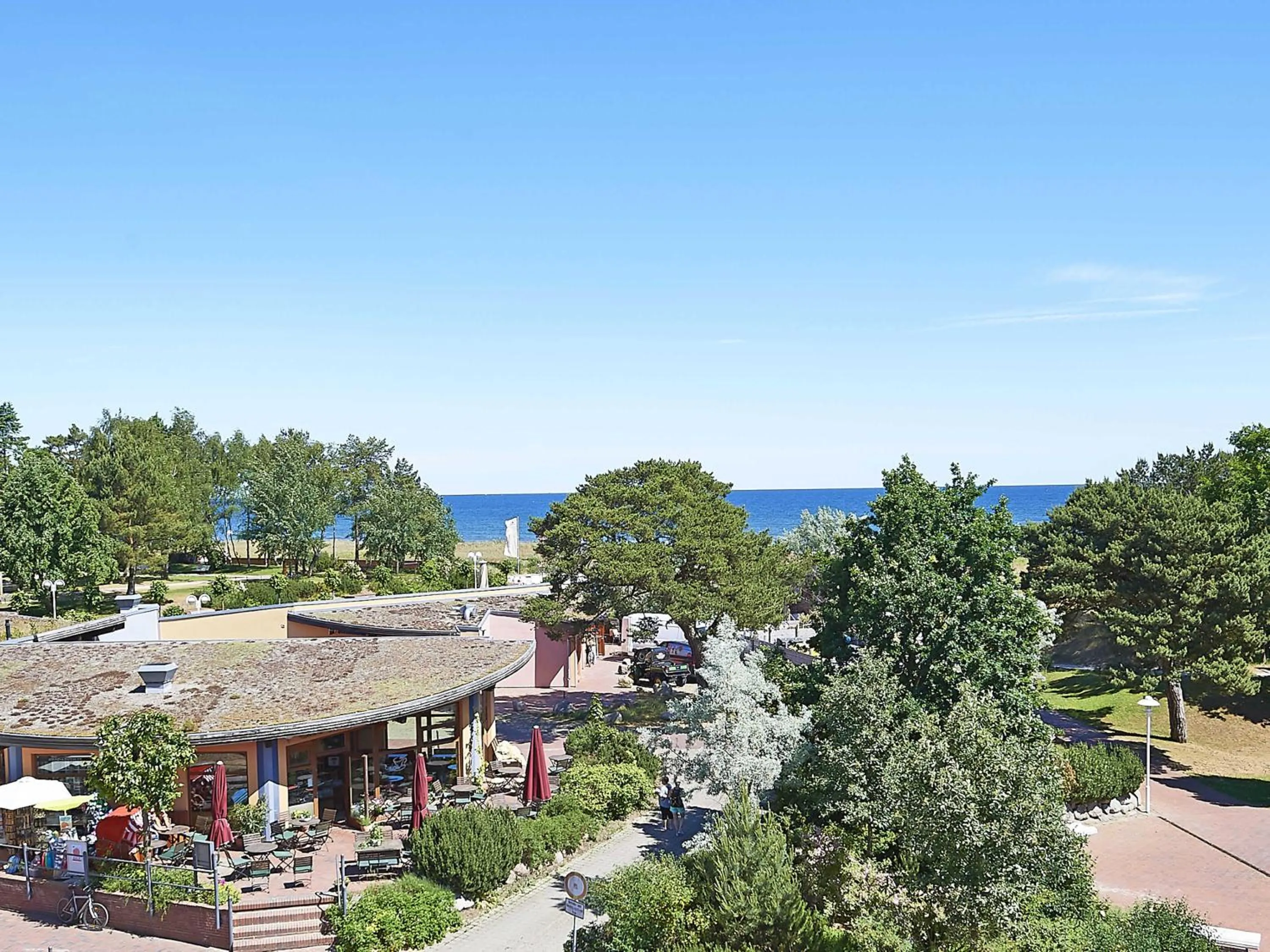 Strandvilla Baabe - WG 11 "Bernstein" mit Meerblick, Kamin, Sauna
