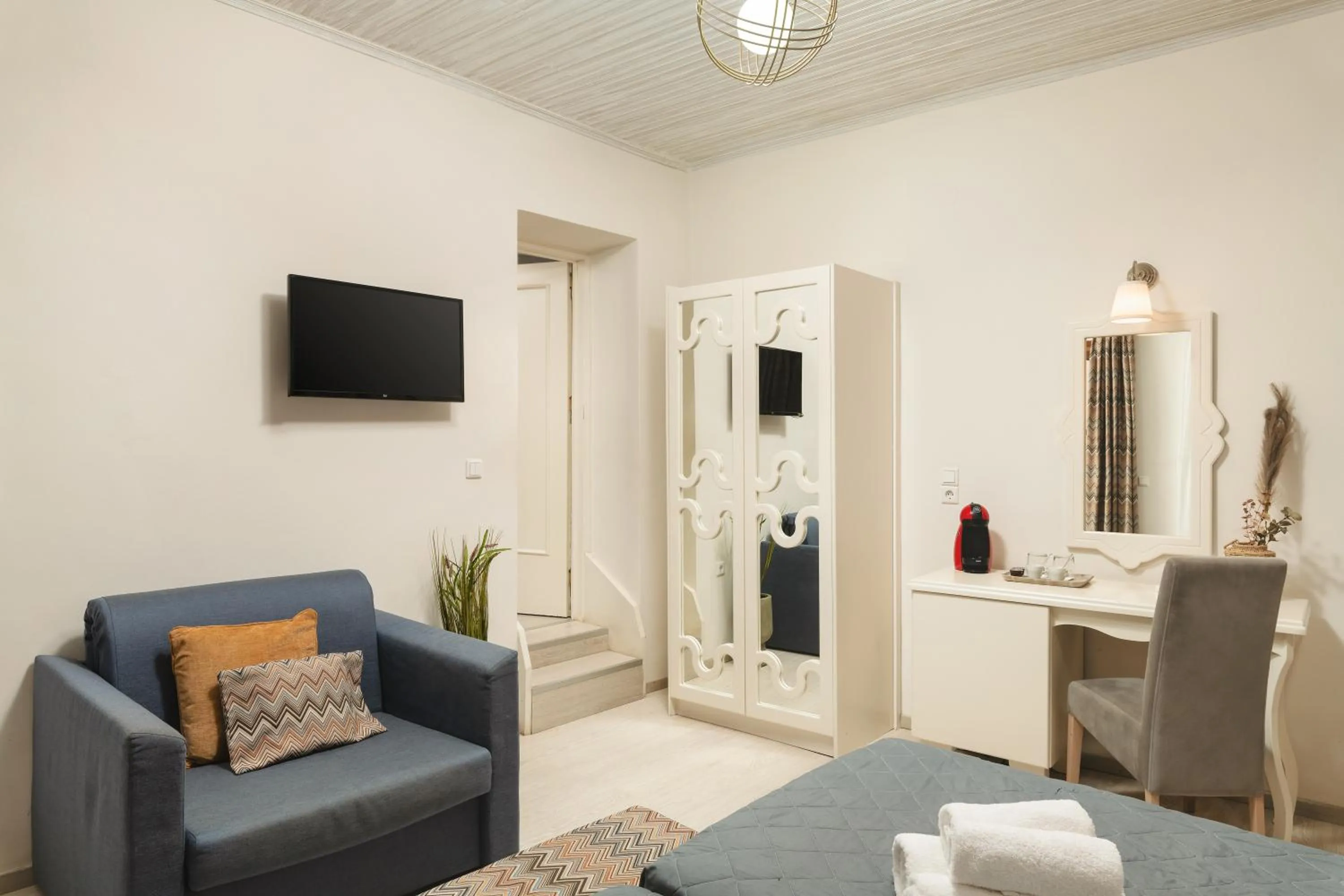 Bed in Elia Palazzo Hotel