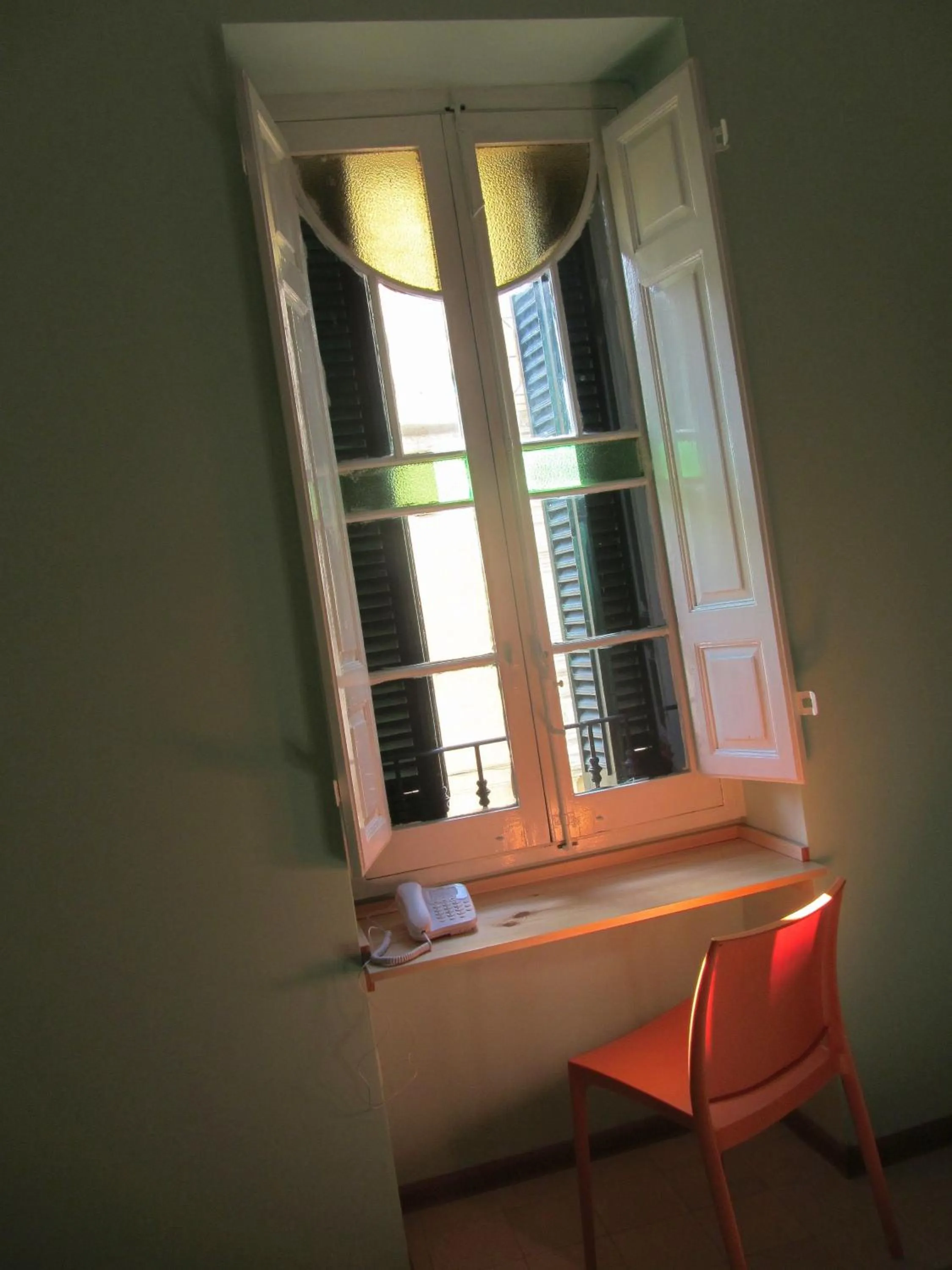 Seating area in Corner Hostel