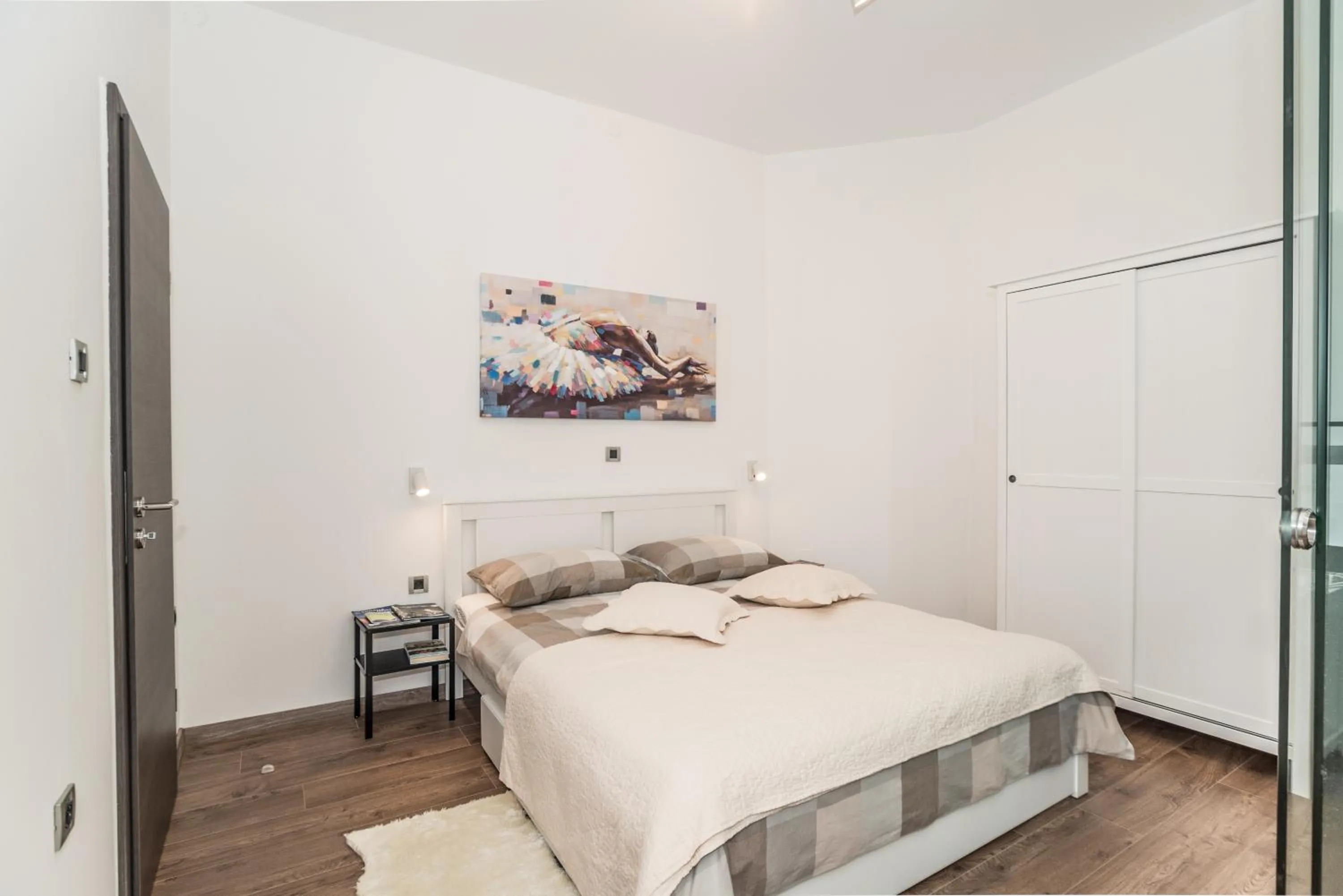 Bed in Apartment Mille