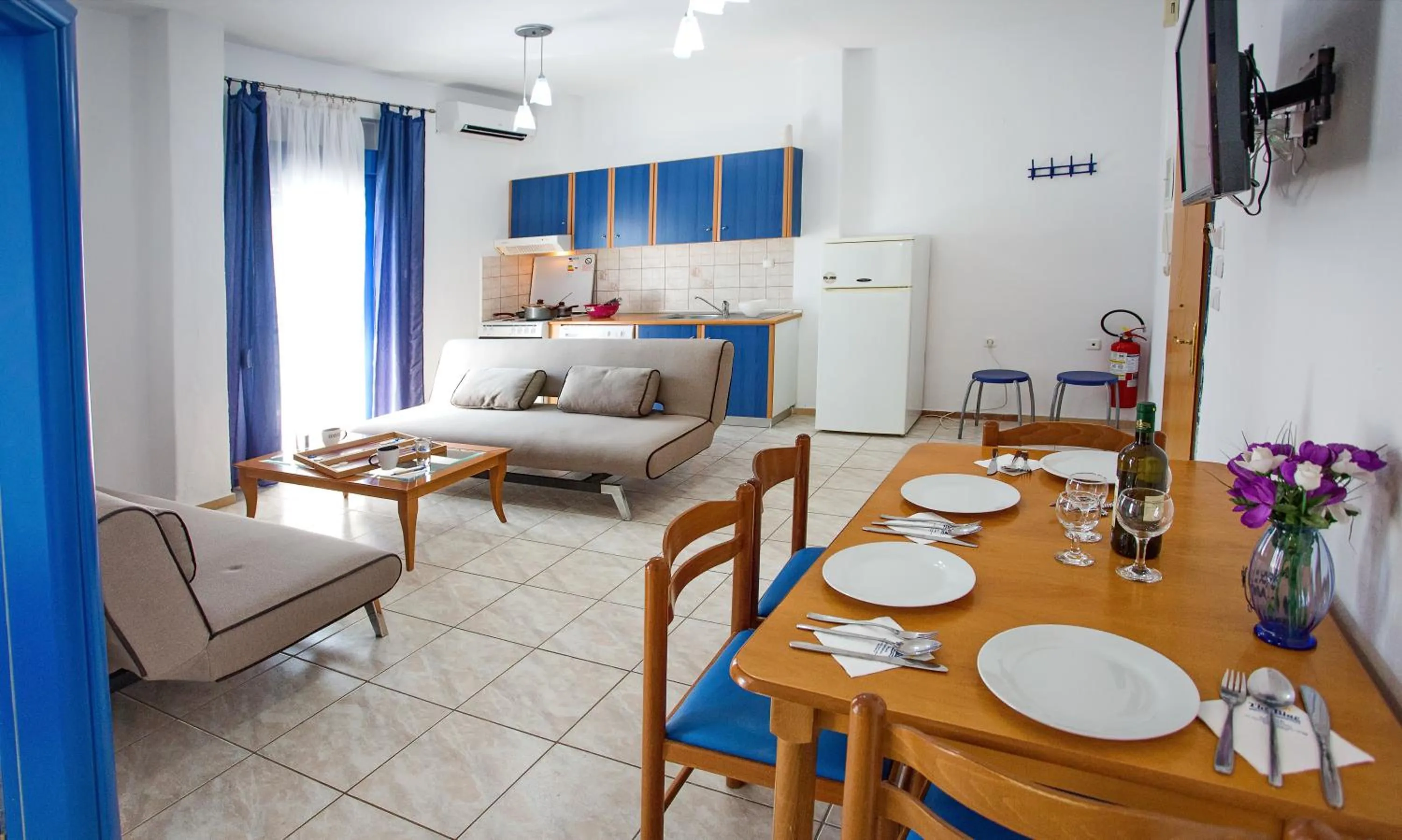 Living room in The Blue Beach Apartments