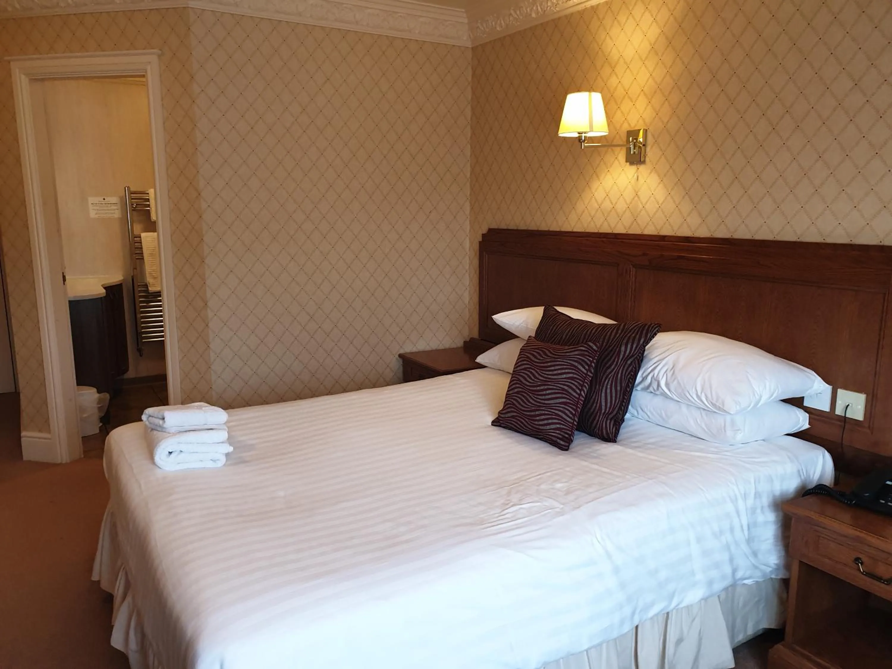 Bed in Bredbury Hall Hotel