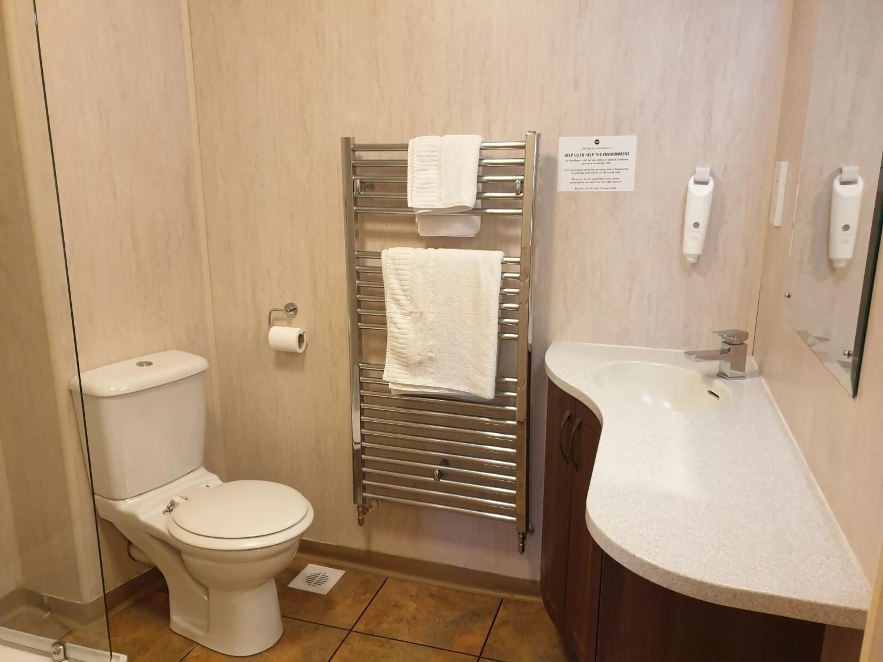 Bathroom in Bredbury Hall Hotel