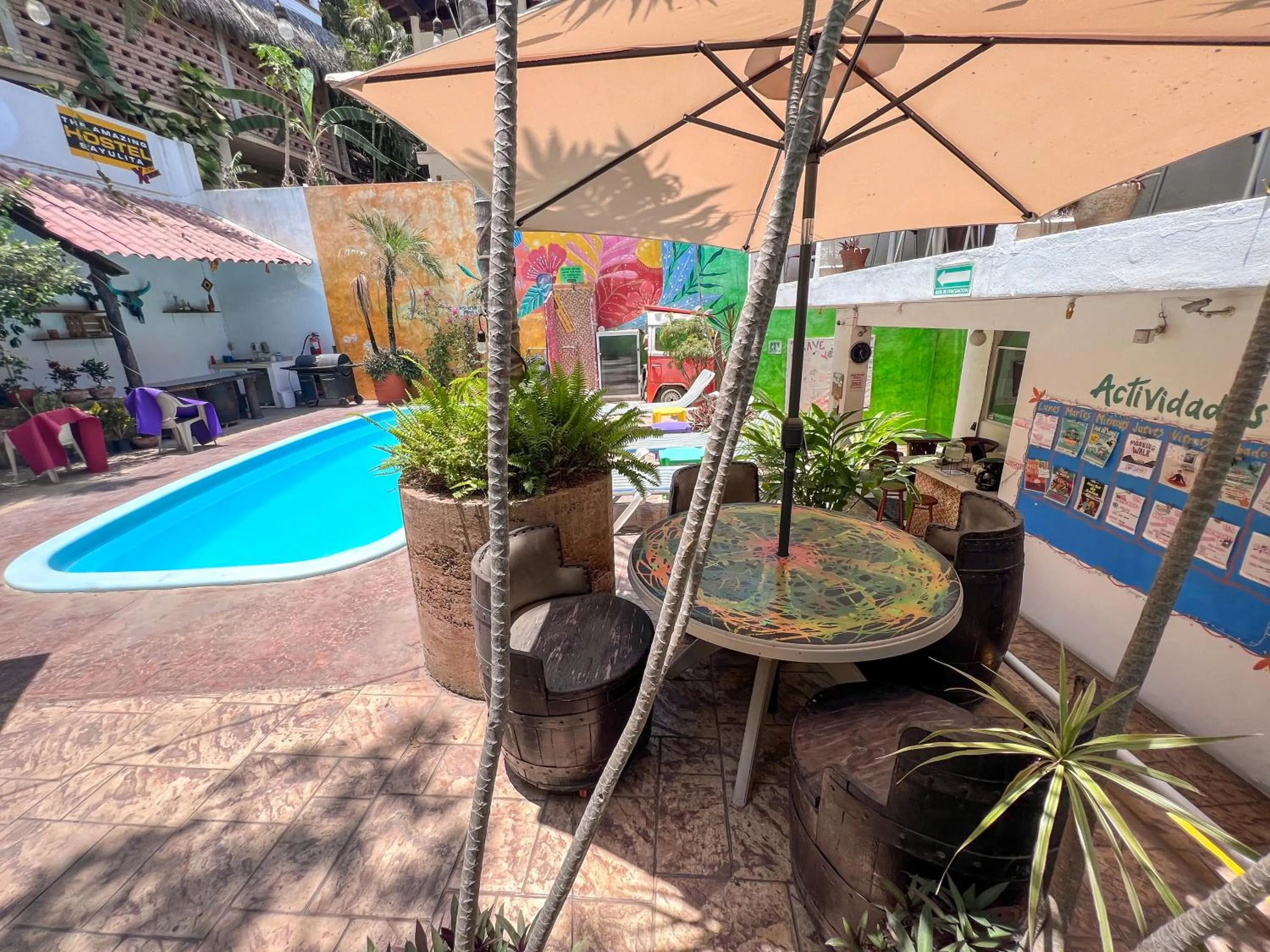 Pool view in ITH Sayulita Amazing Surf Hostel