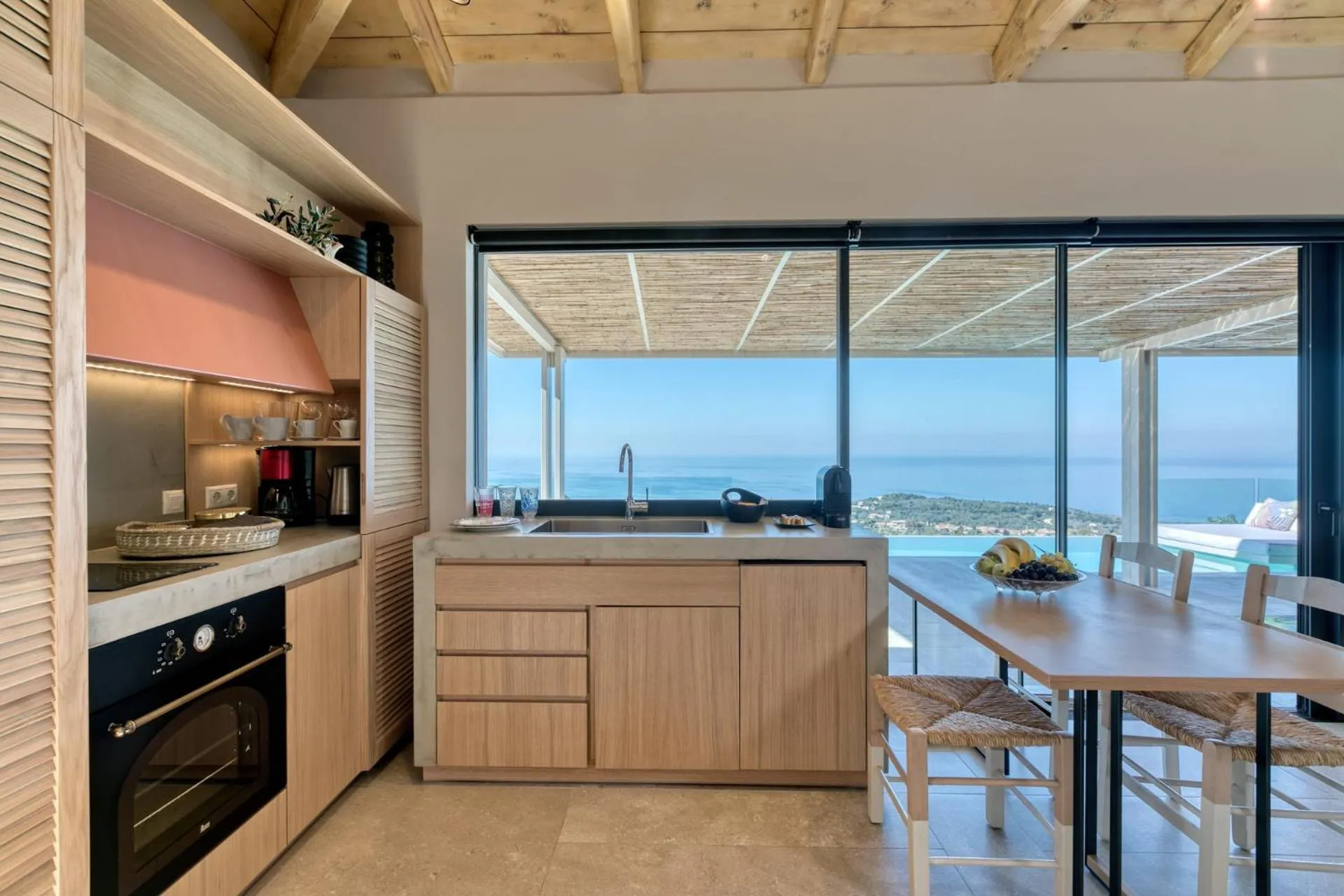 Kitchen or kitchenette in Artblue Villas