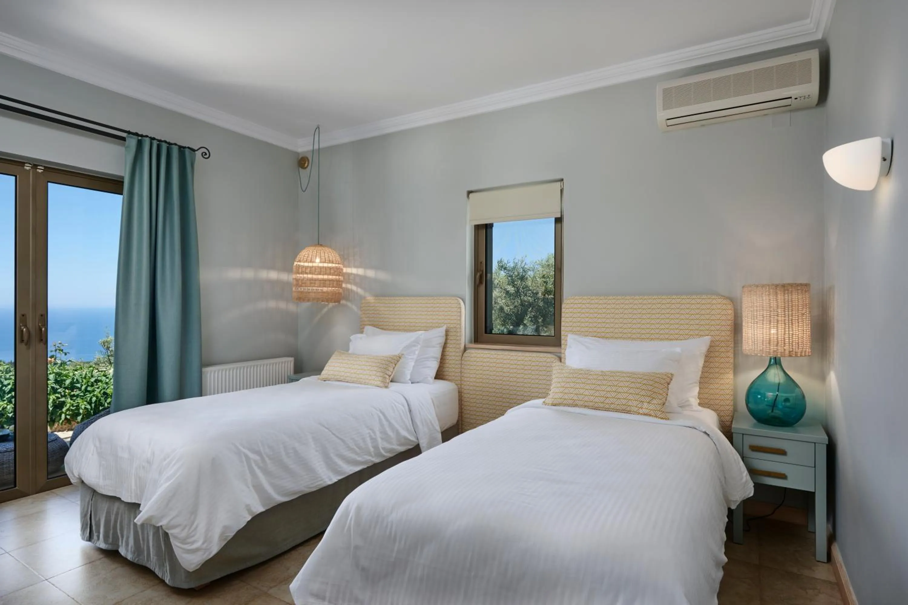 Bed in Artblue Villas