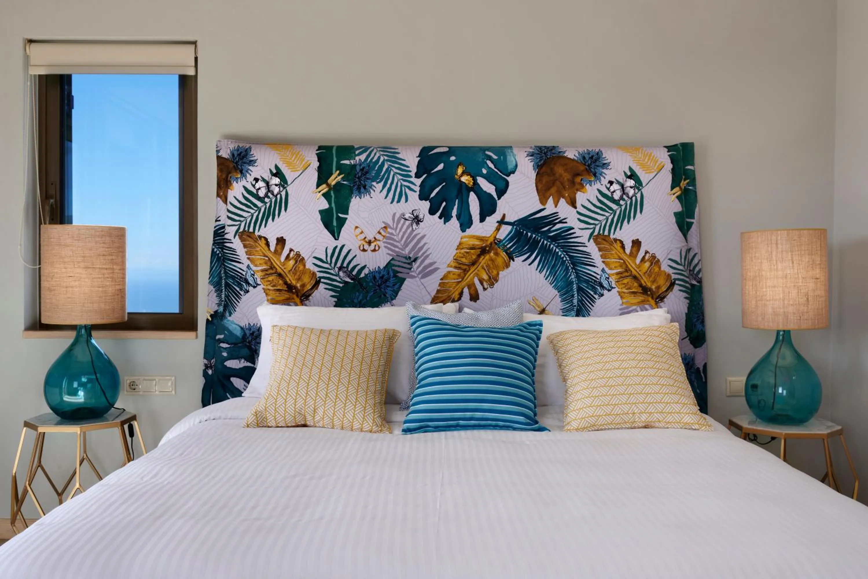 Bed in Artblue Villas