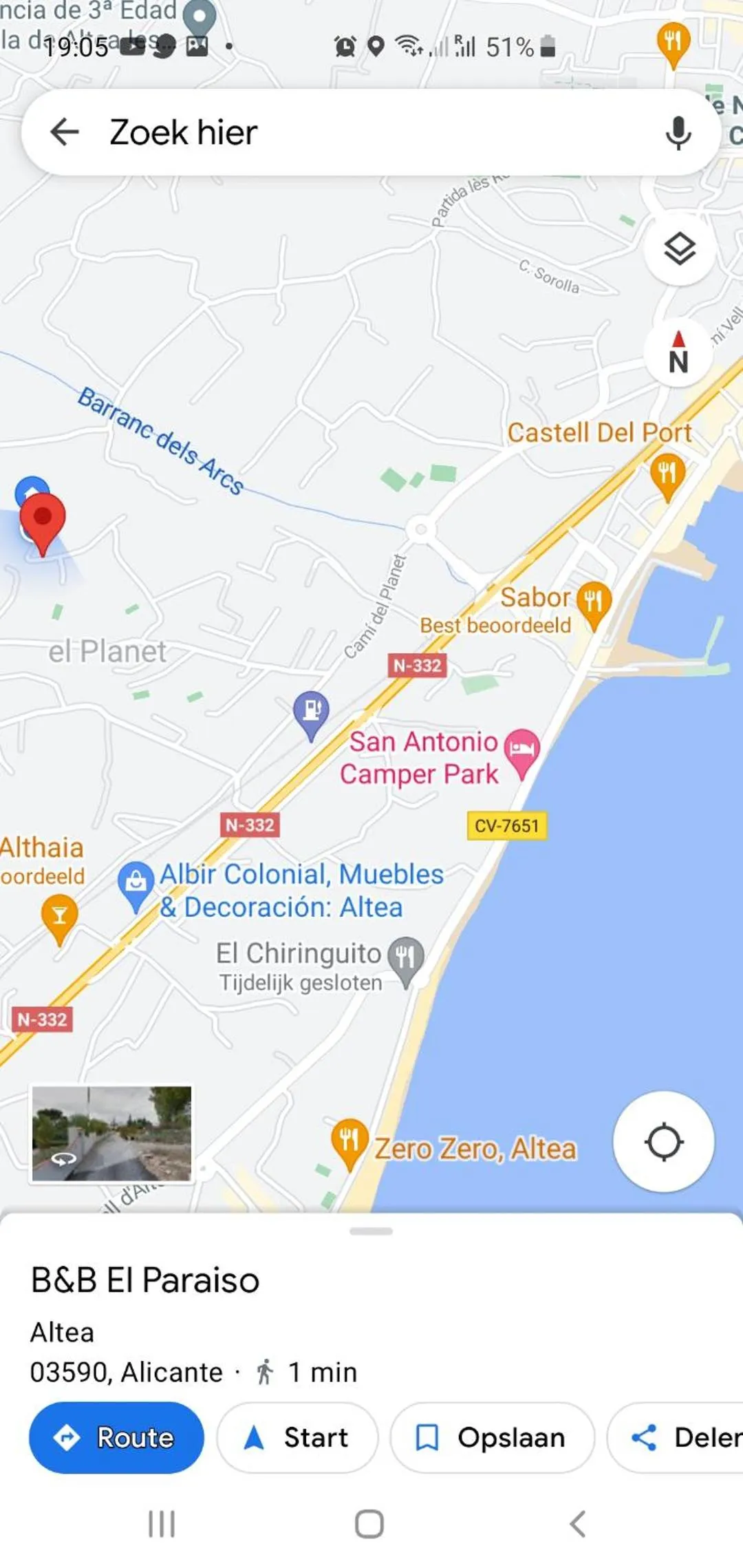 Bird's eye view in elparaiso-altea Apartment "Sylvia" ADULTS ONLY Bed & Borrel