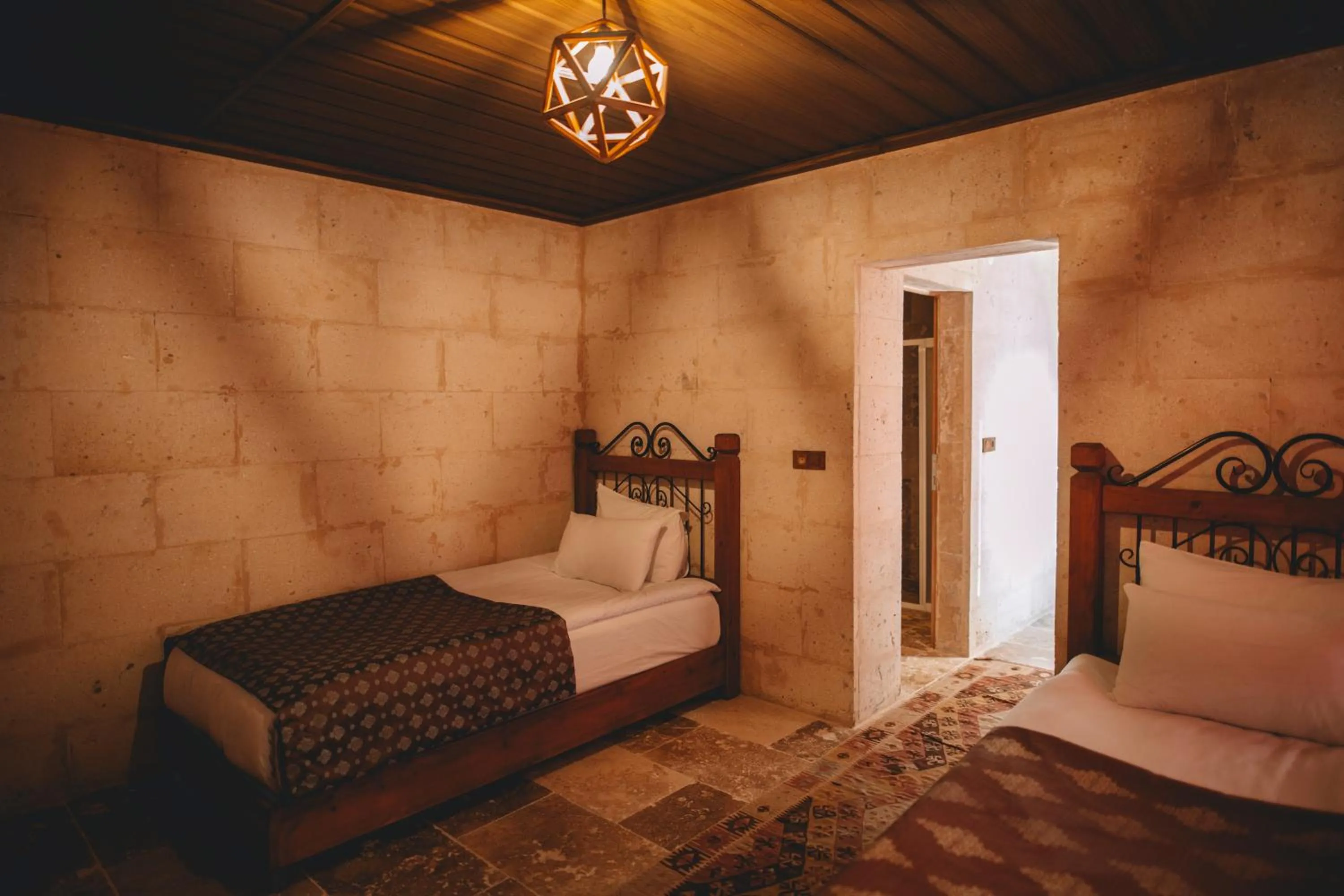 Bed in Çavuşin Cave House-Cappadocia