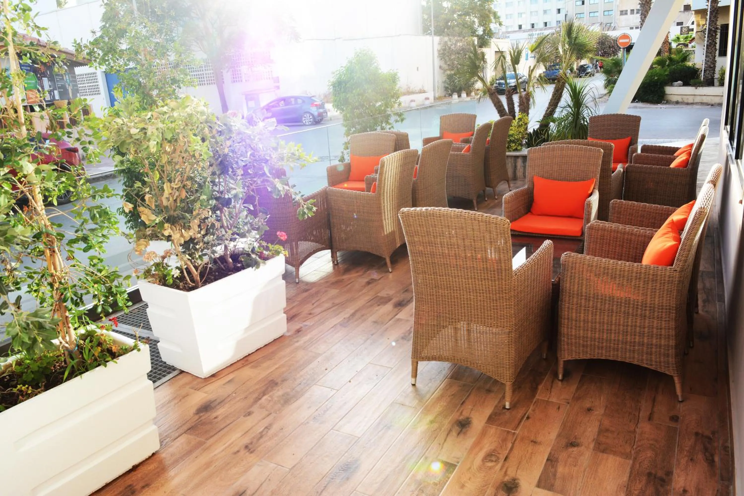 Patio in Marigold Hotel