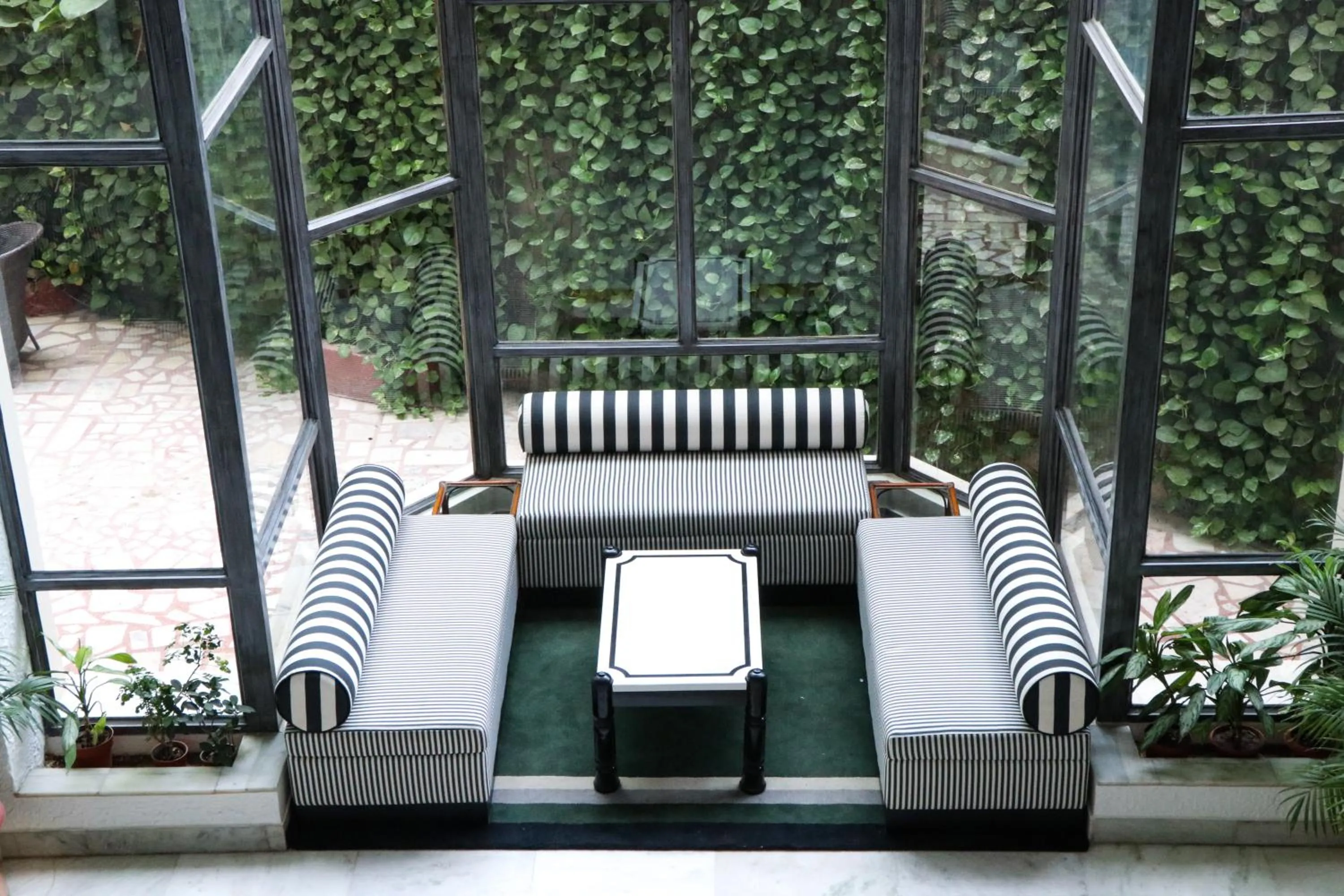 Seating area in Rajdarshan - A Lake View Hotel in Udaipur