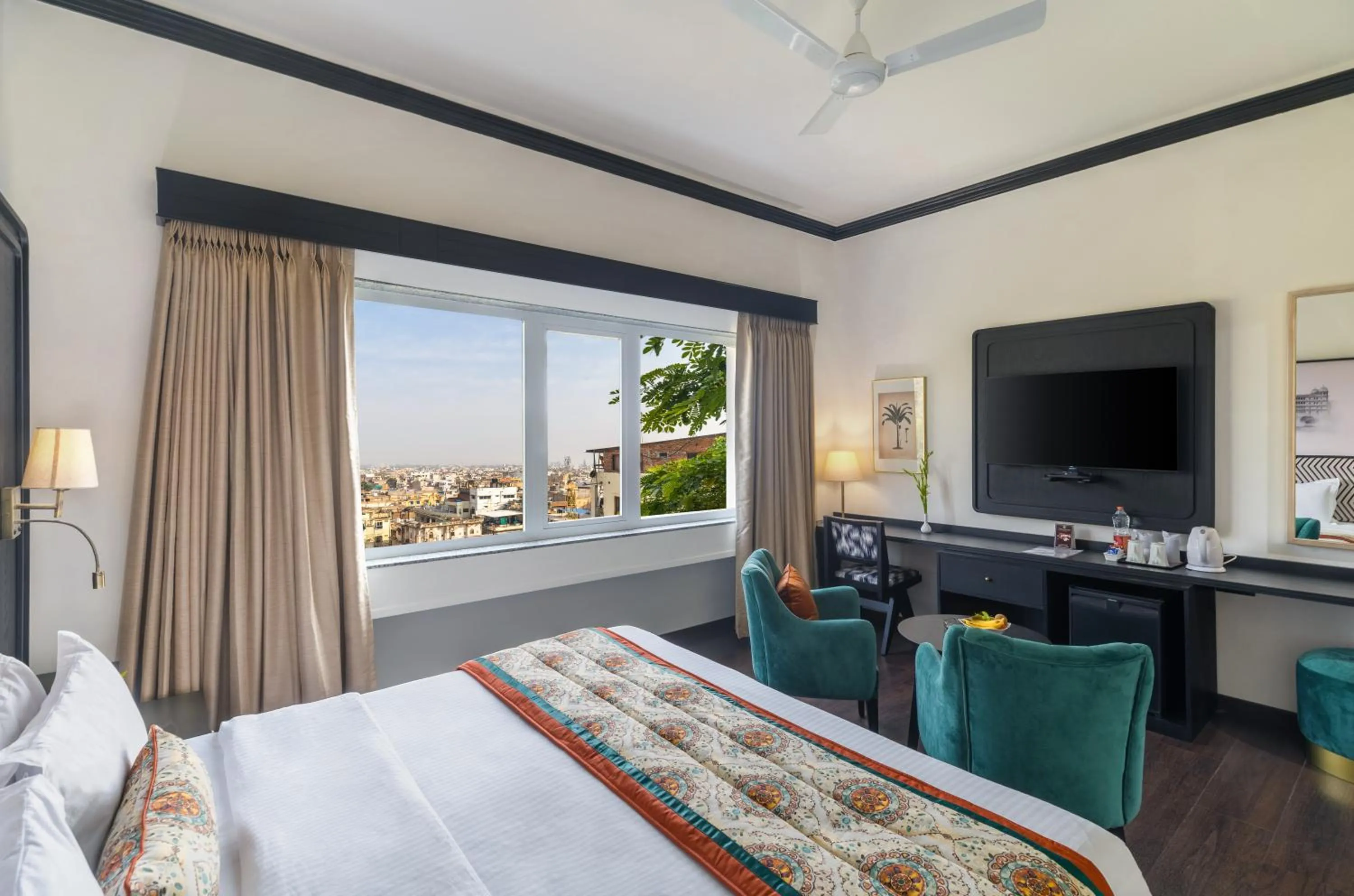 City view, Bed in Rajdarshan - A Lake View Hotel in Udaipur