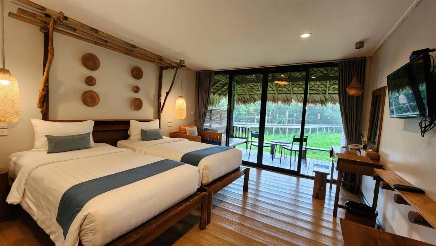 Bedroom, Bed in Sripakpra Boutique Resort Phatthalung