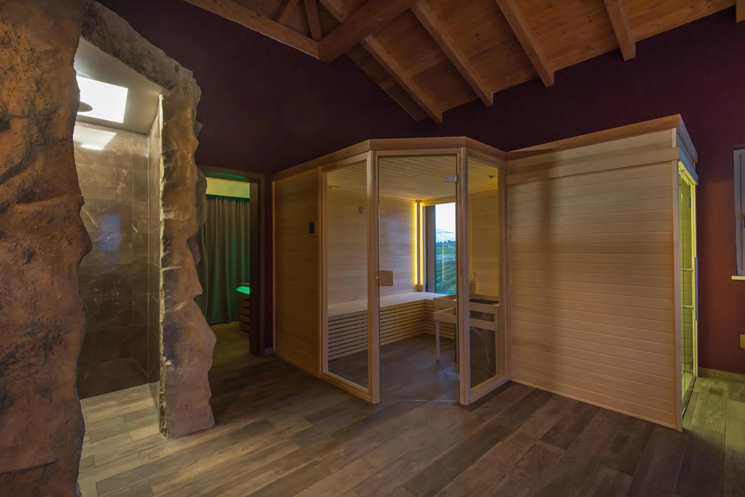 Sauna in Wine Residence Cattunar