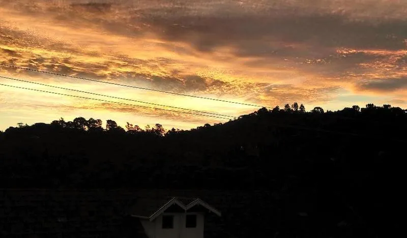 Sunset in Apartamento Campos do Jordao