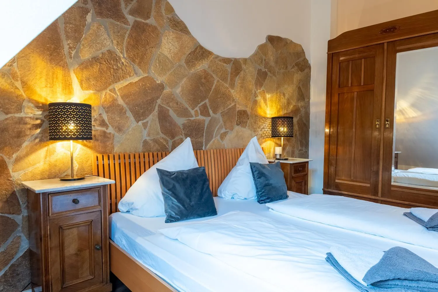 Bed in Kleine Villa Rose