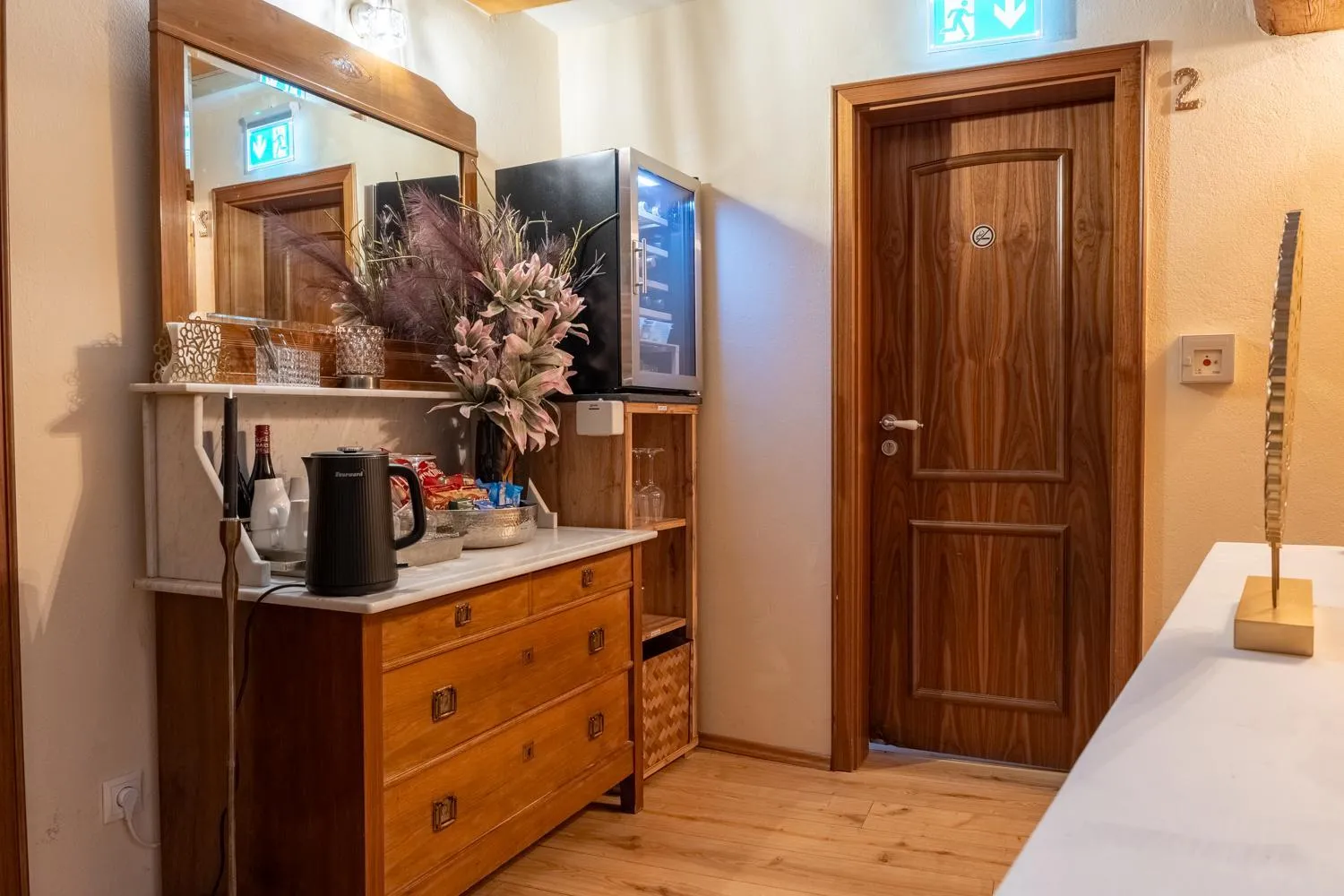 minibar in Kleine Villa Rose