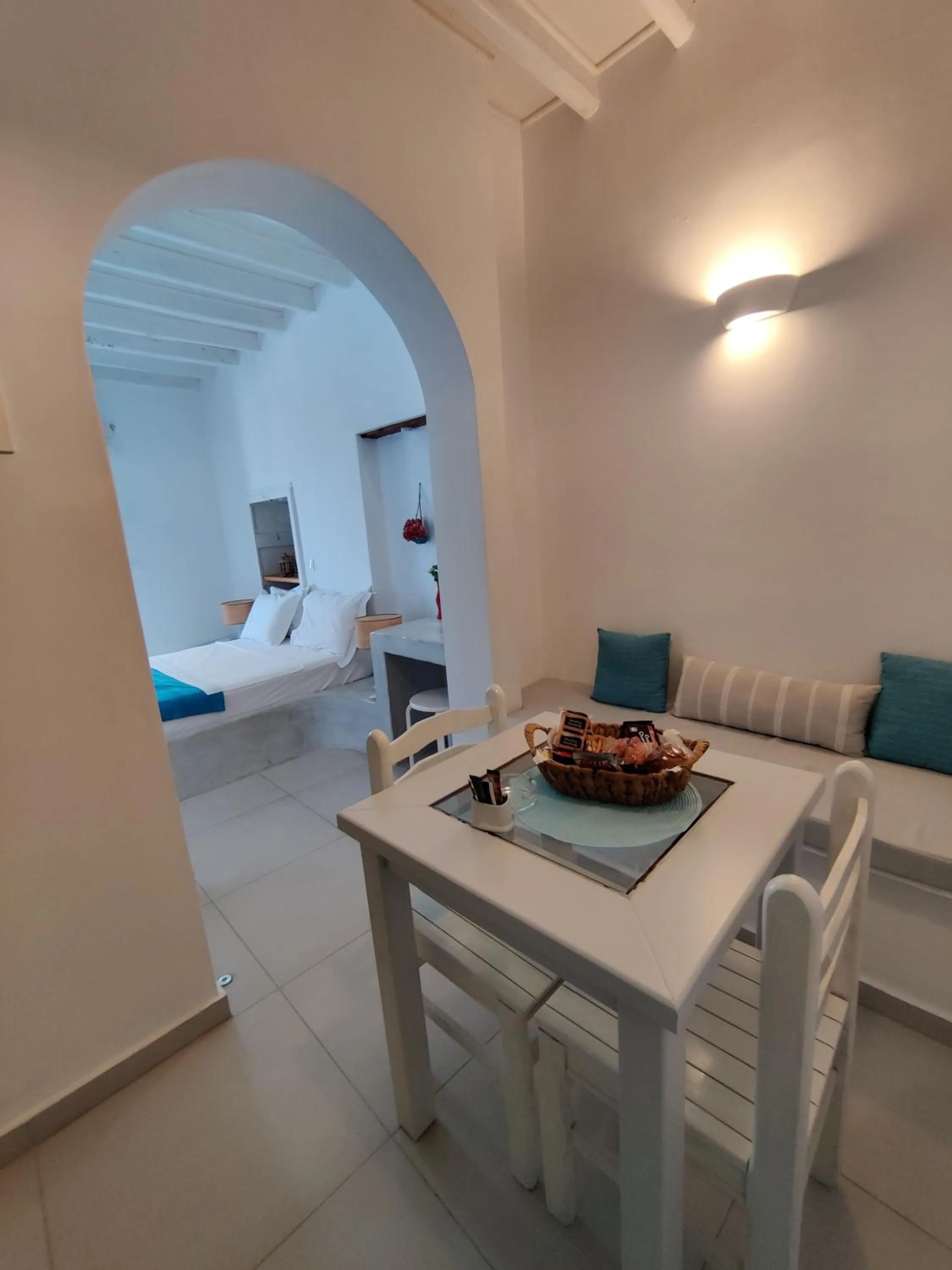 Bed in Drouga's Studios & Suites Astypalaia Greece