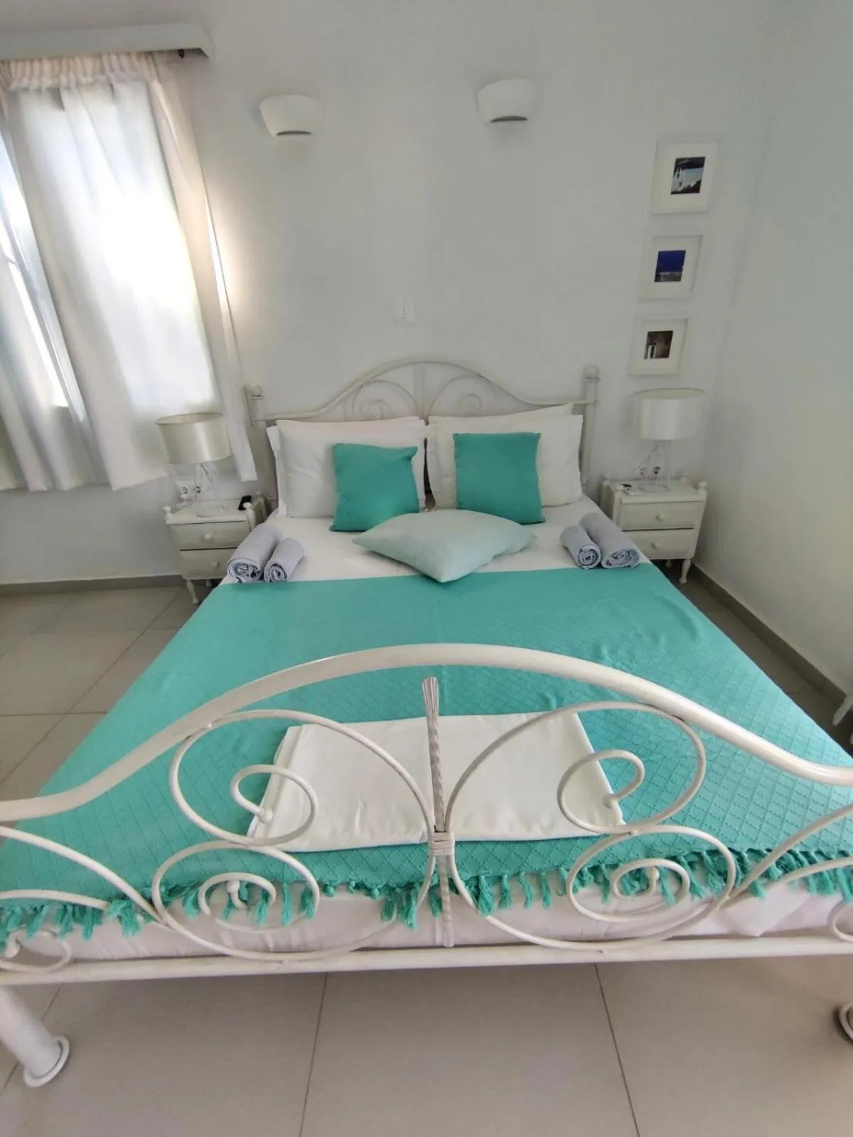 Bed in Drouga's Studios & Suites Astypalaia Greece