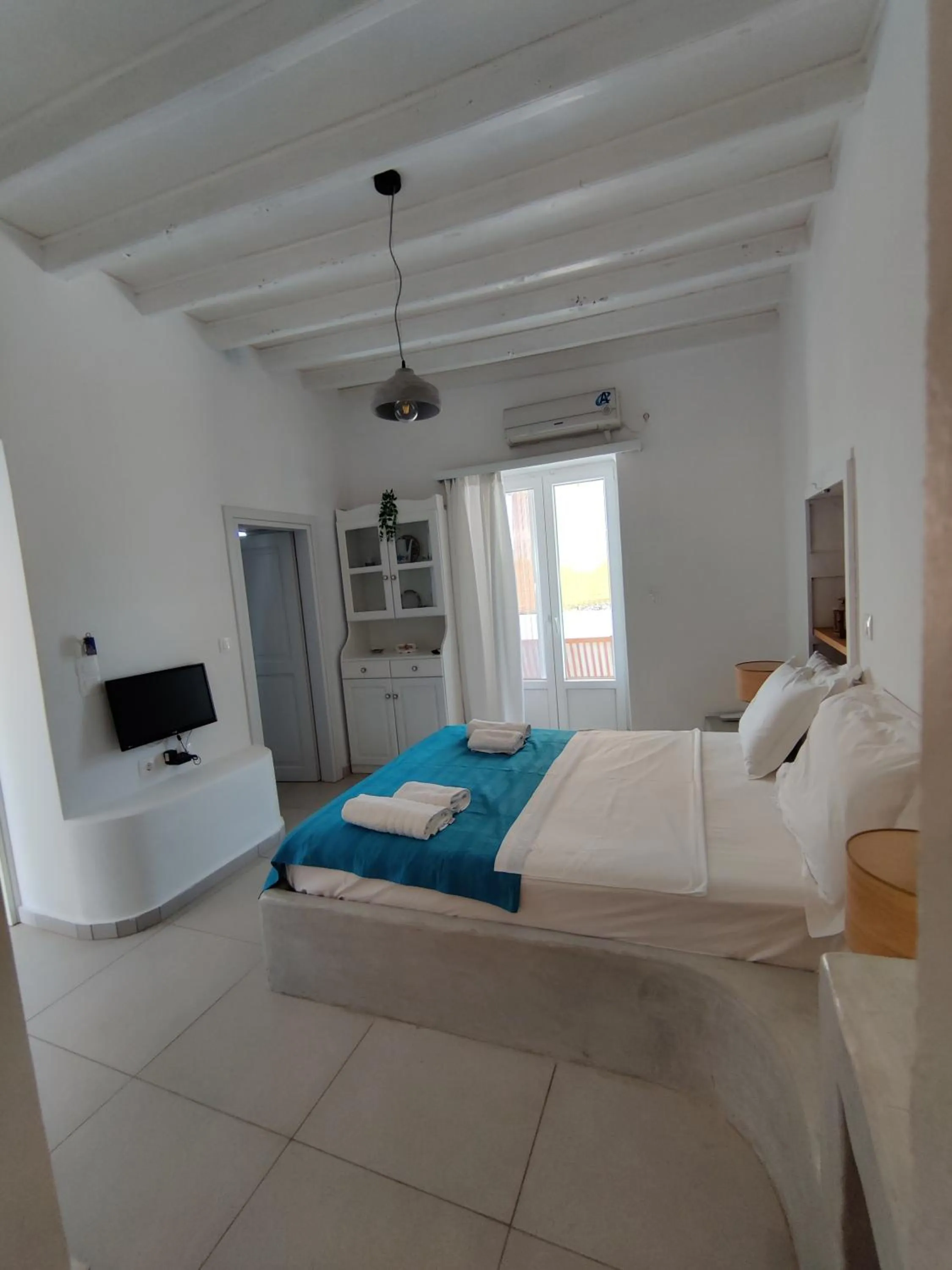 Bed in Drouga's Studios & Suites Astypalaia Greece