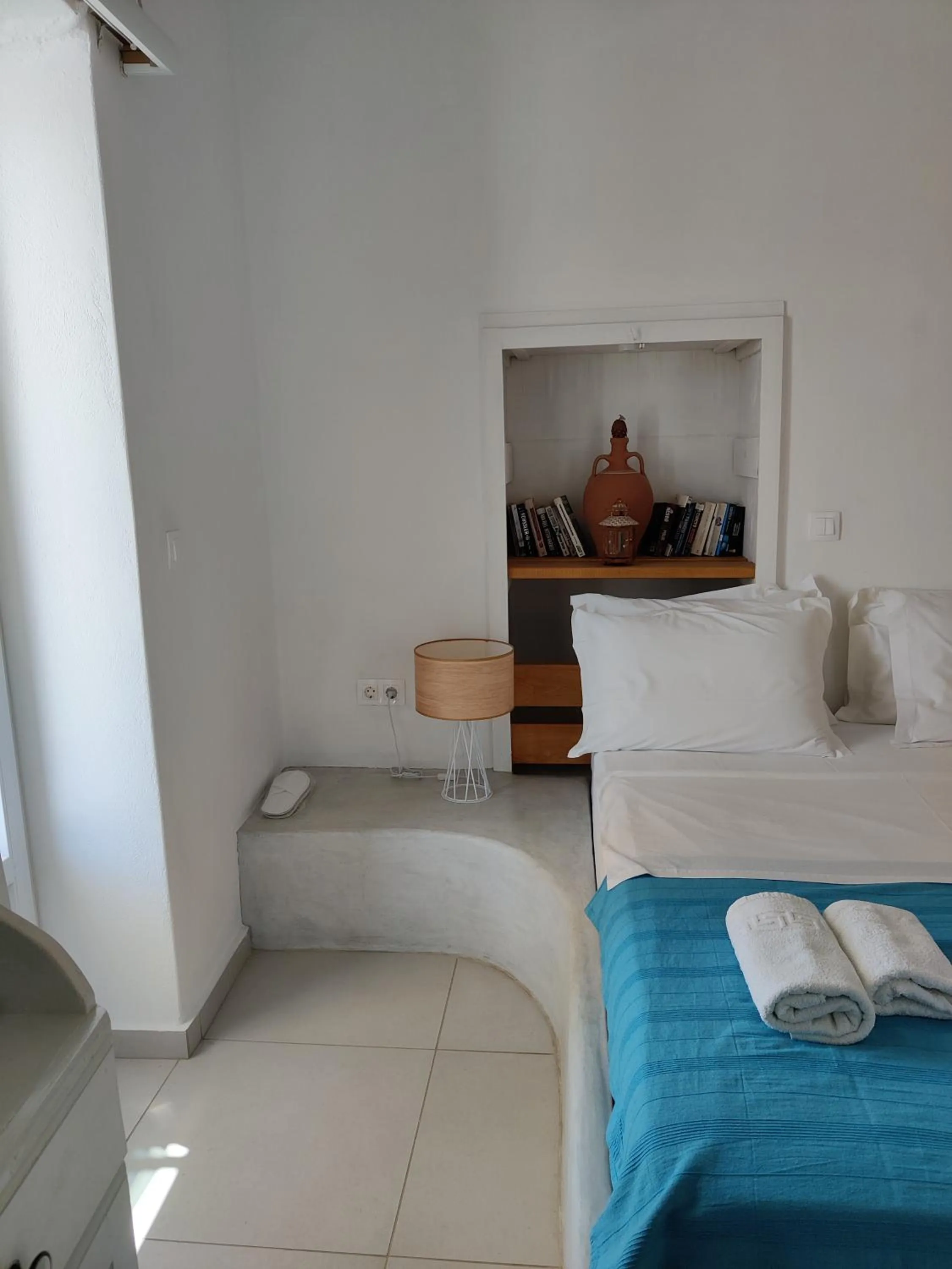 Bed in Drouga's Studios & Suites Astypalaia Greece