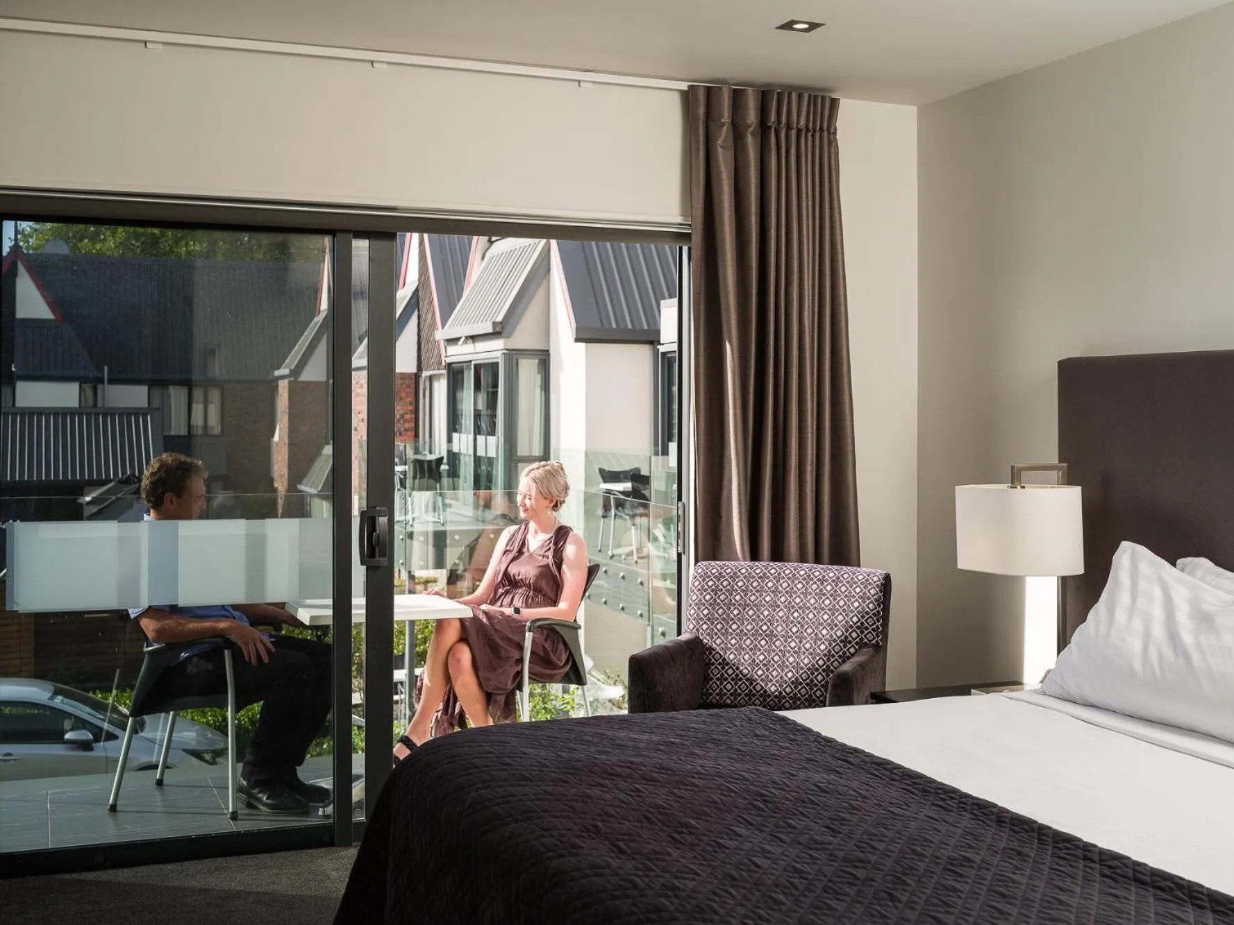 Balcony/Terrace, Bed in Carnmore Chateau Marlborough