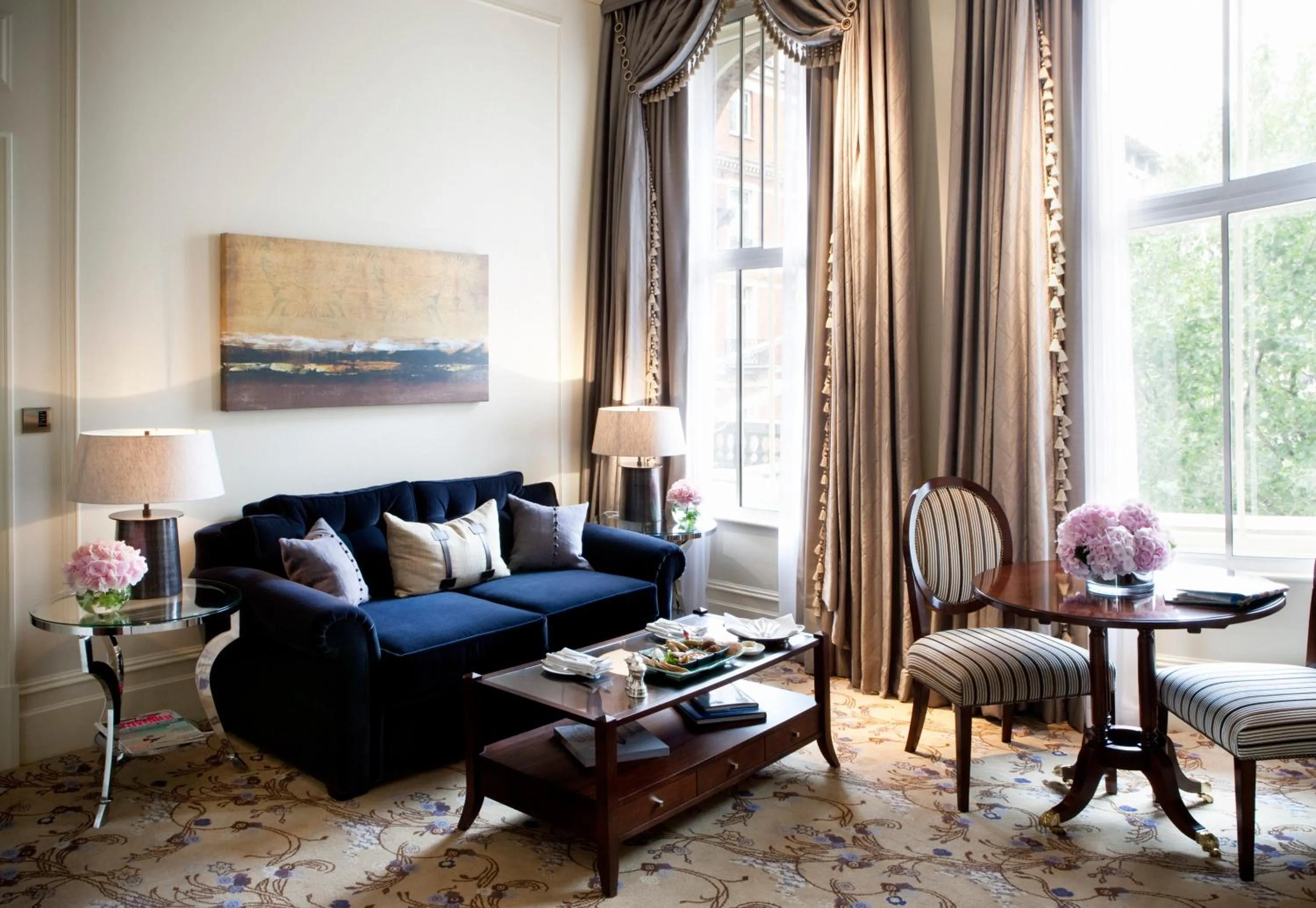 Seating area in The Langham London