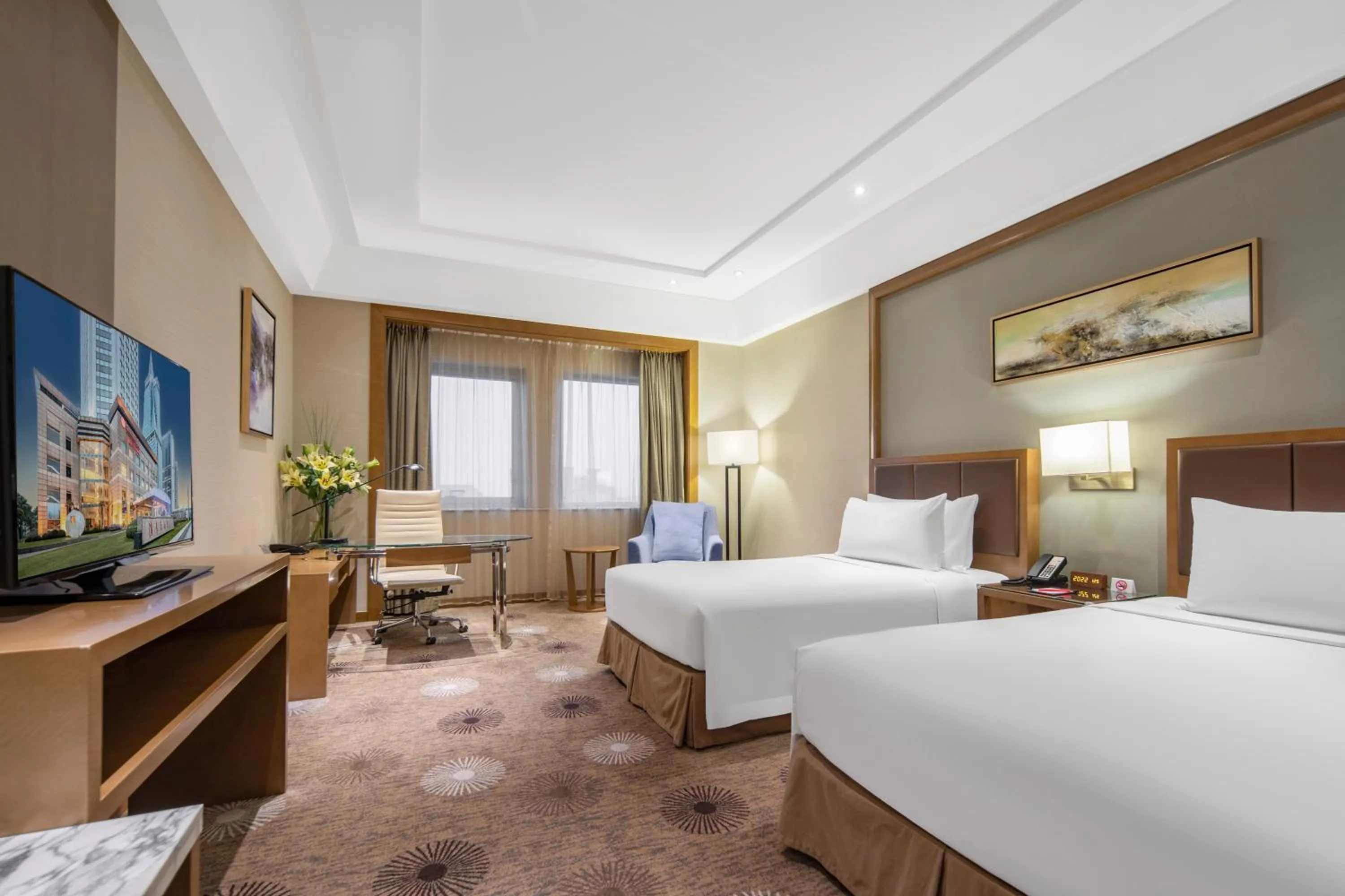 Bed in Ramada Plaza Pudong Shanghai