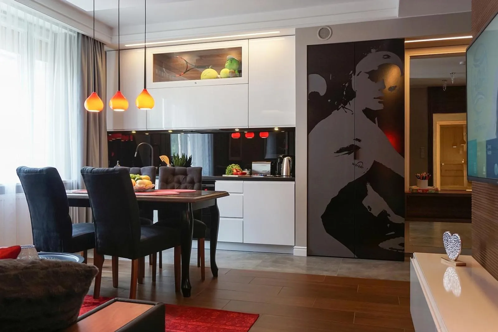 Kitchen or kitchenette in AGA Tenis Apartments by Radwańska