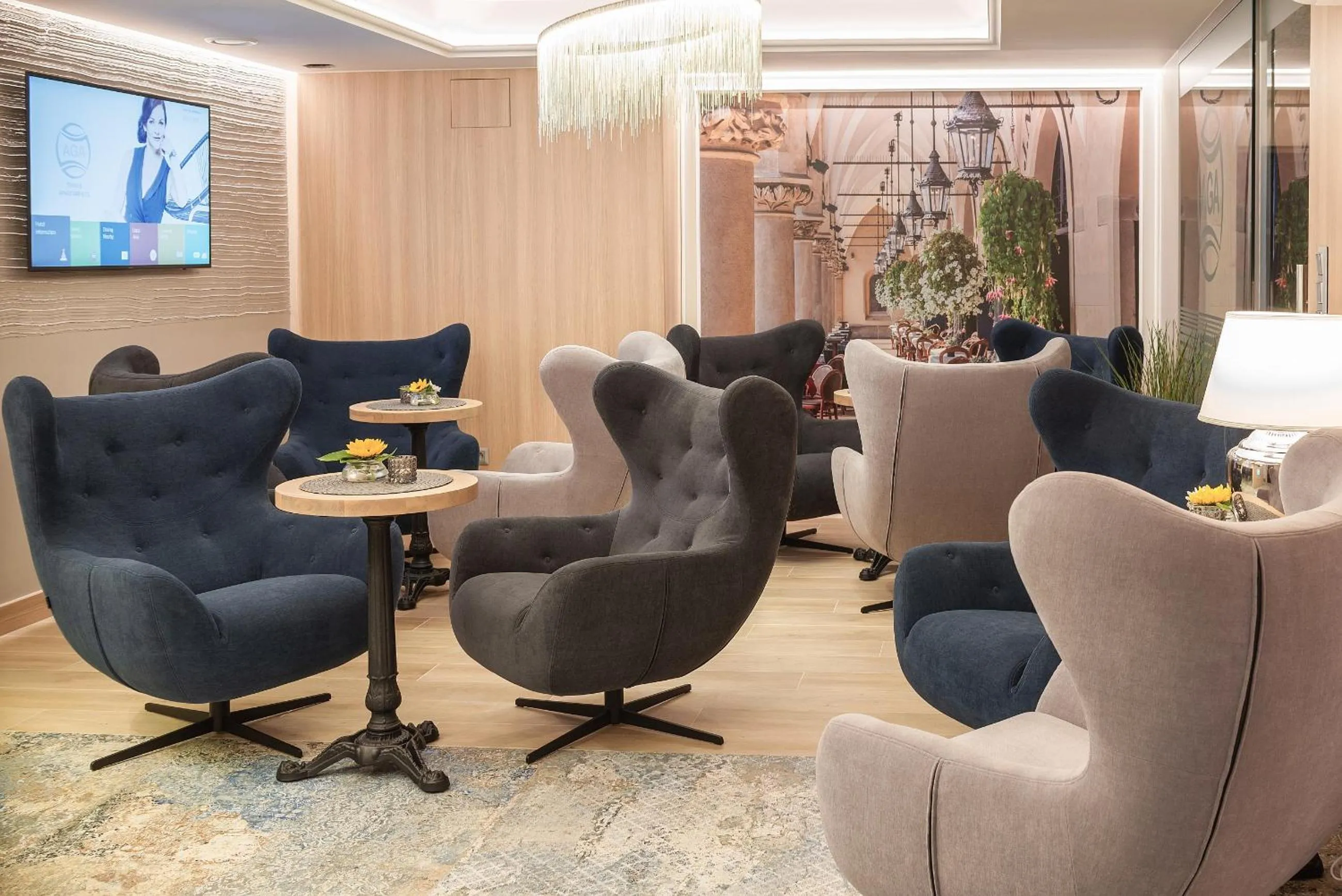 Lobby or reception in AGA Tenis Apartments by Radwańska