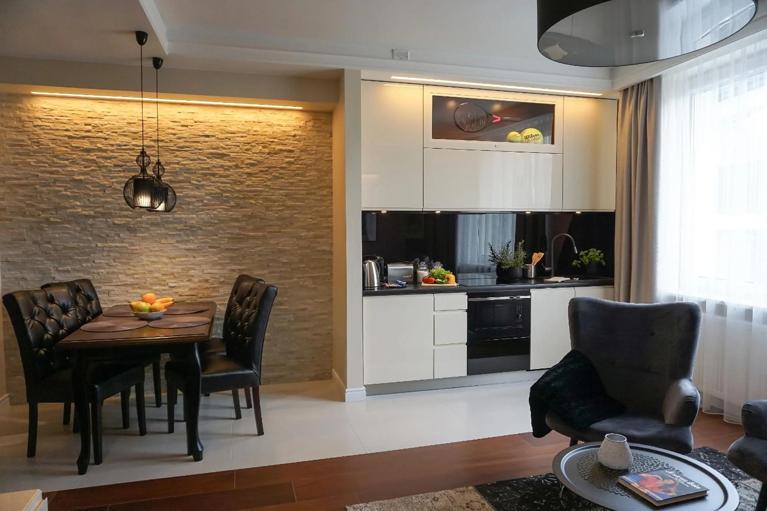 Kitchen or kitchenette in AGA Tenis Apartments by Radwańska