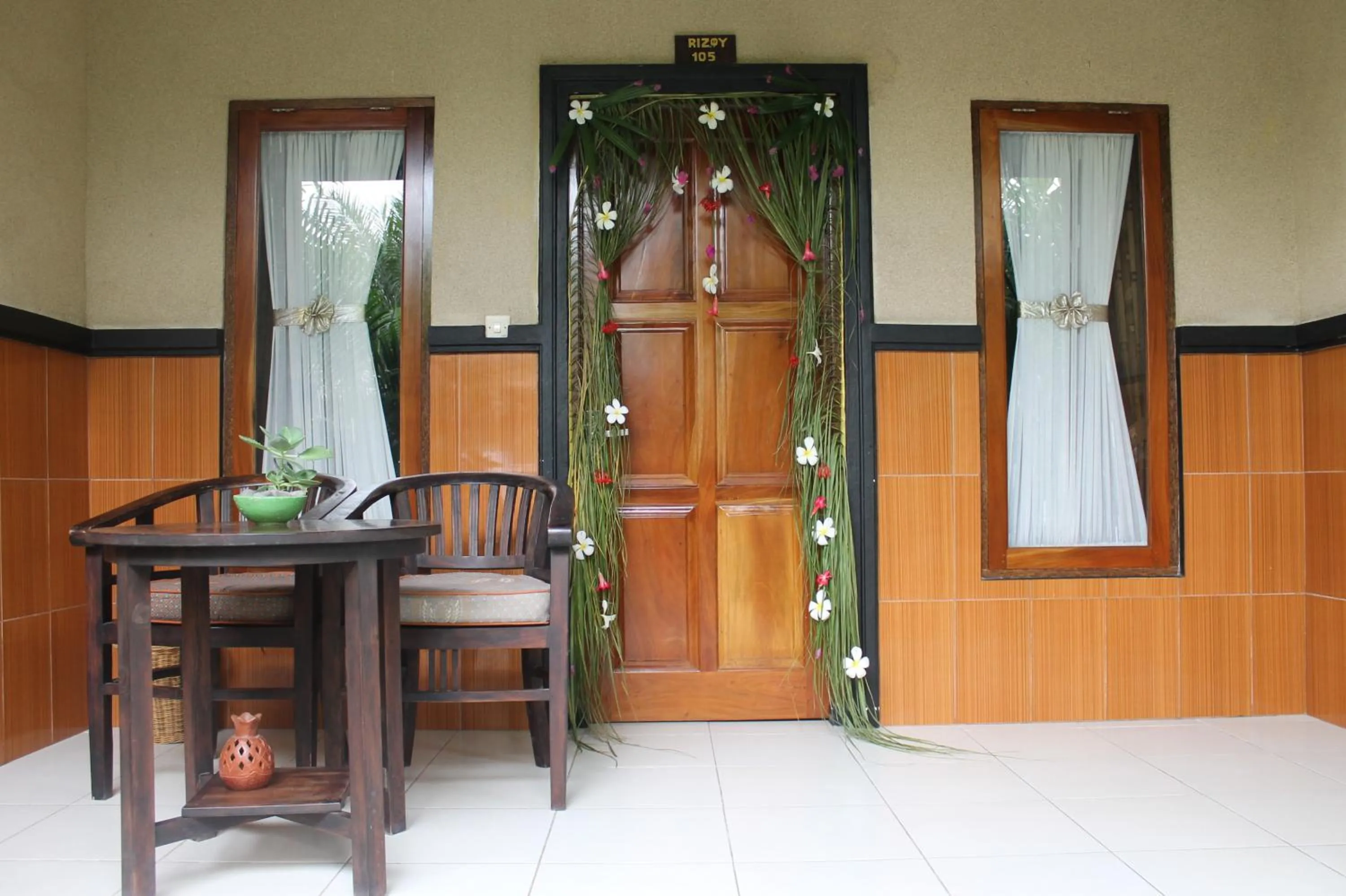 Balcony/Terrace in Mans Cottages & Spa