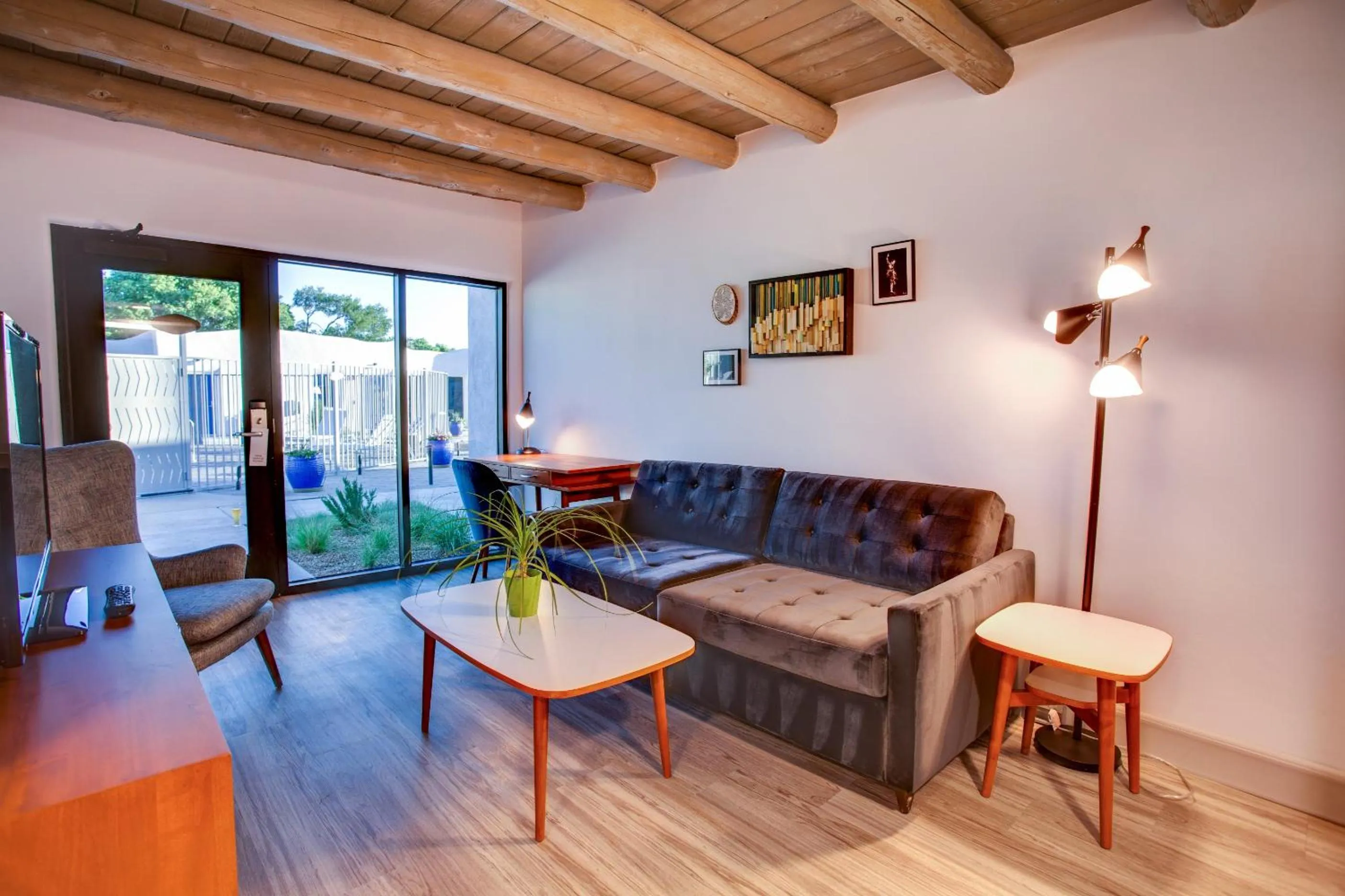 Living room in El Vado Motel