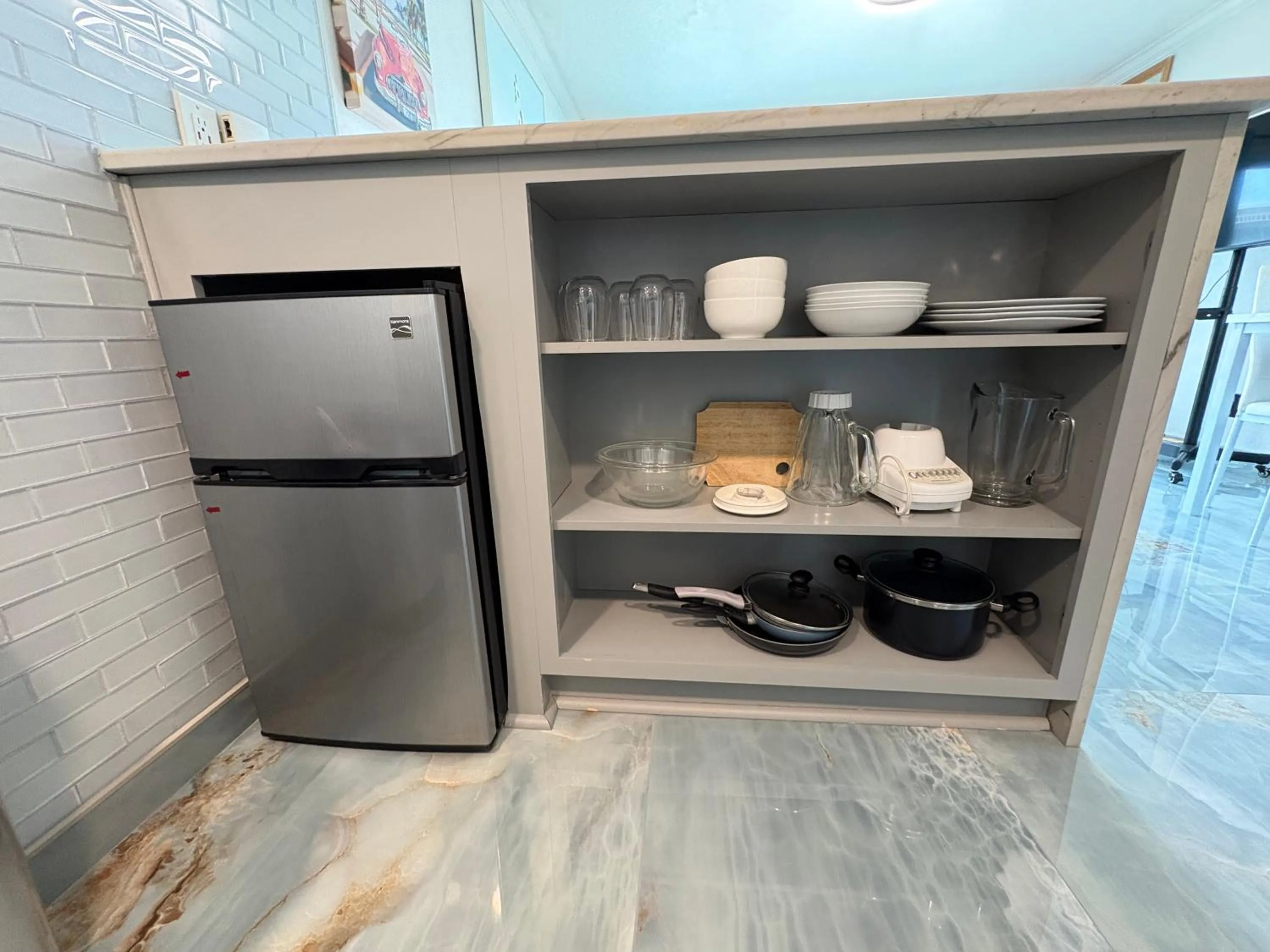 Kitchen or kitchenette in The Galveston Victorian Condo