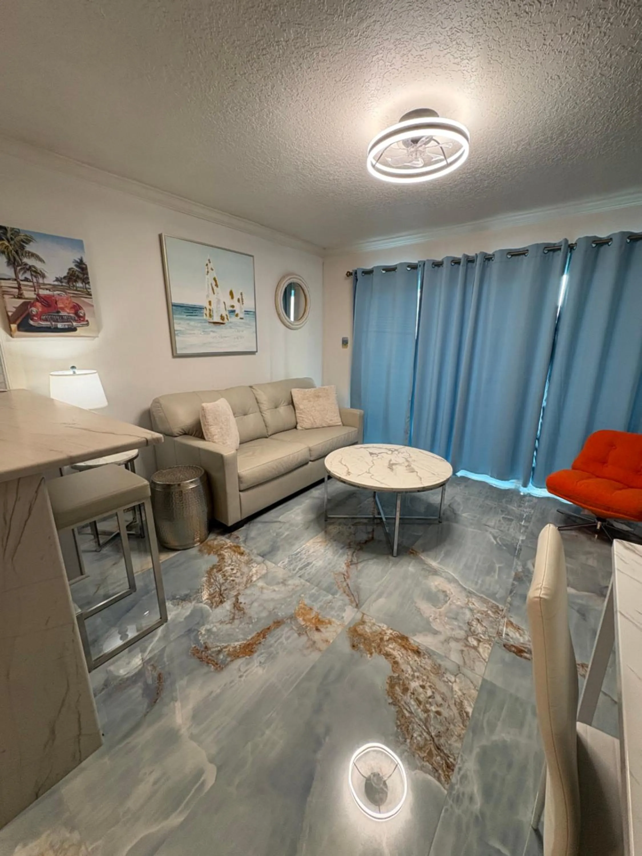 Living room in The Galveston Victorian Condo