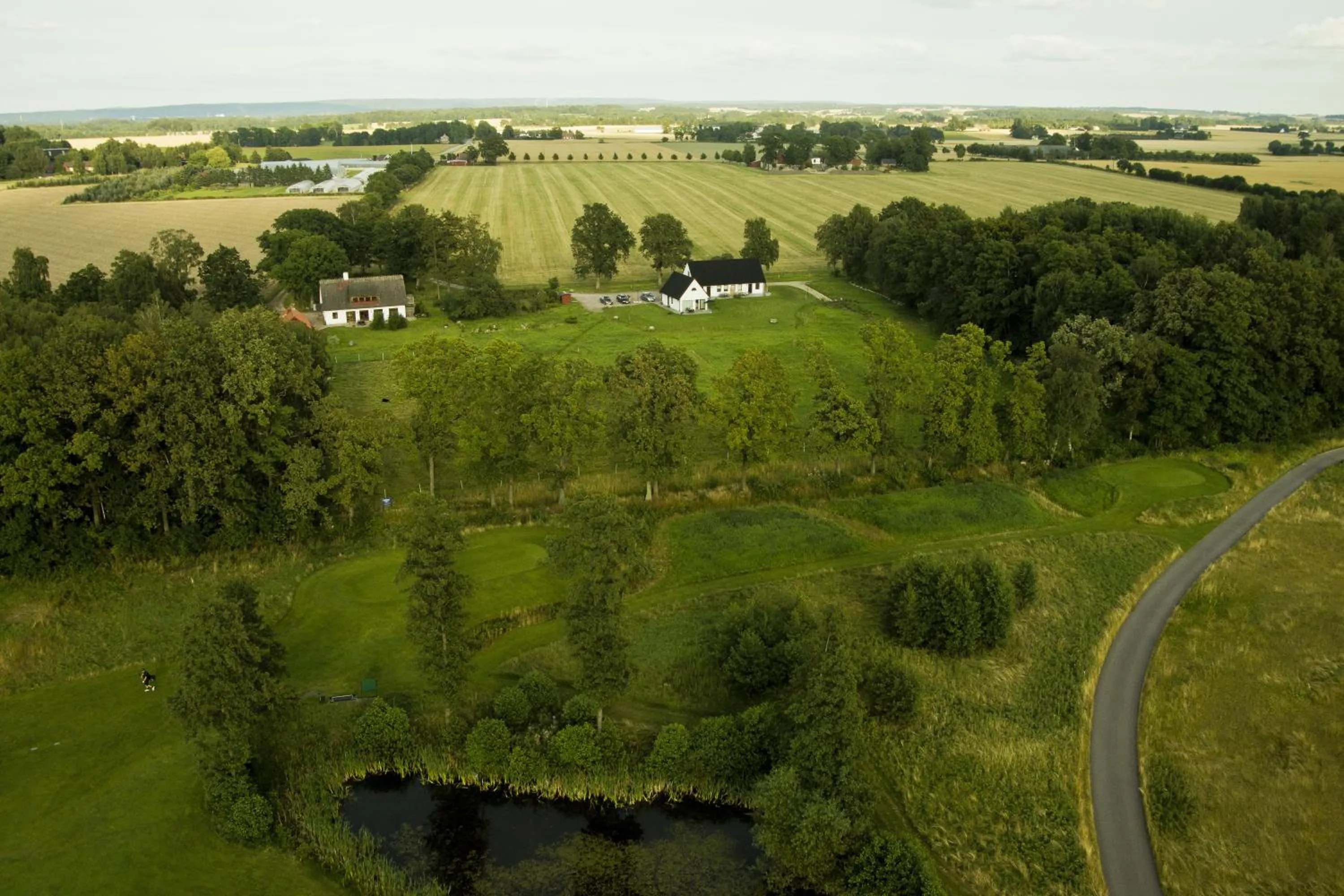 Bird's eye view in Hjortsby Torp