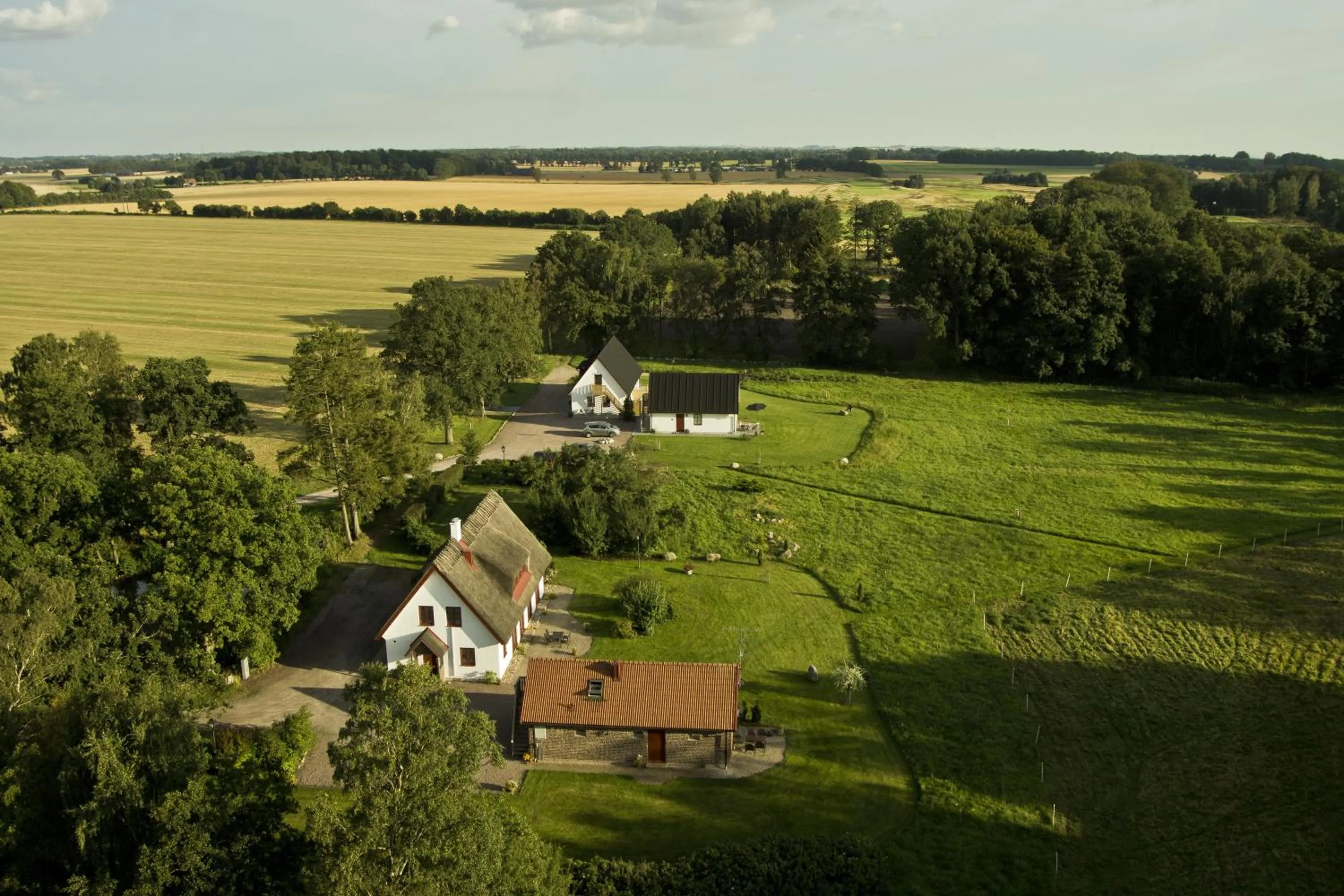 Bird's eye view in Hjortsby Torp