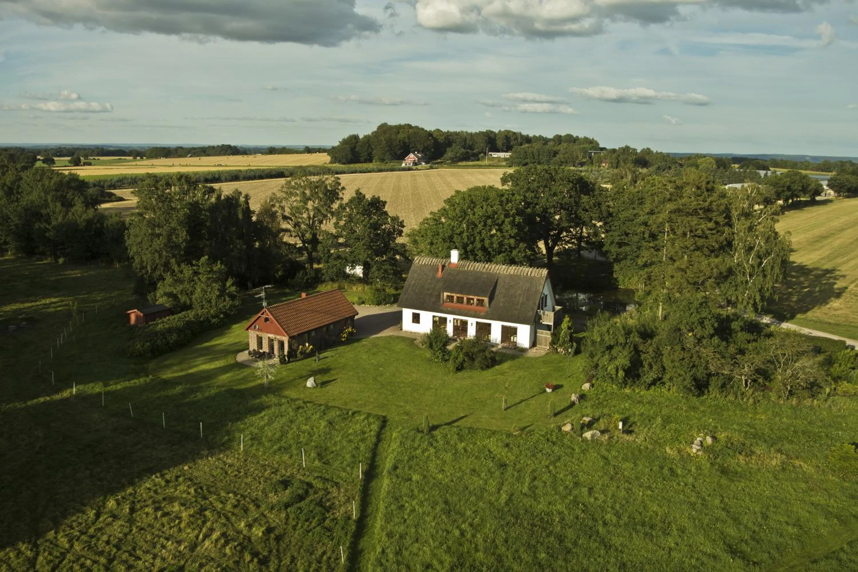 Bird's eye view in Hjortsby Torp