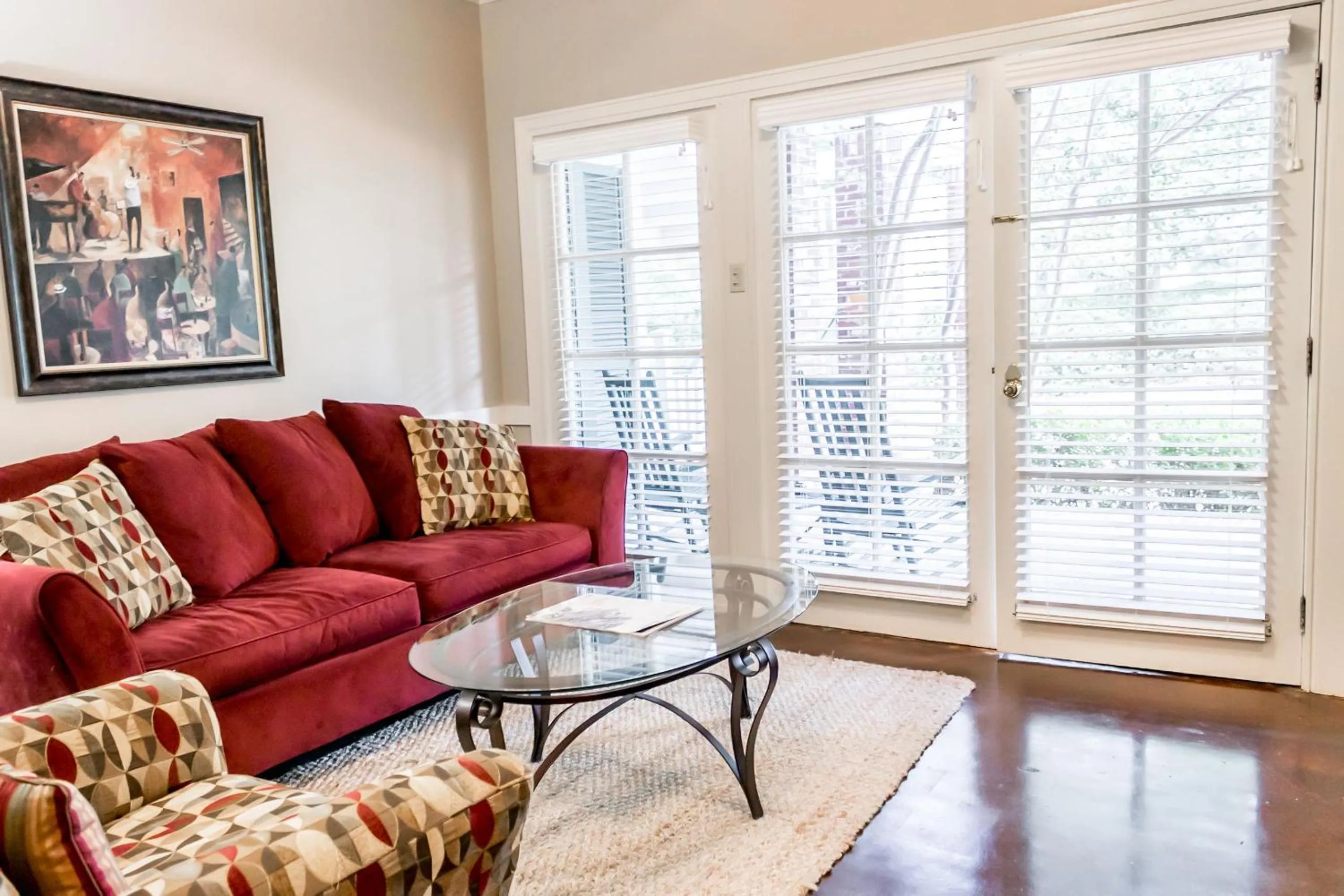 Living room in The Lodge at The Bluffs
