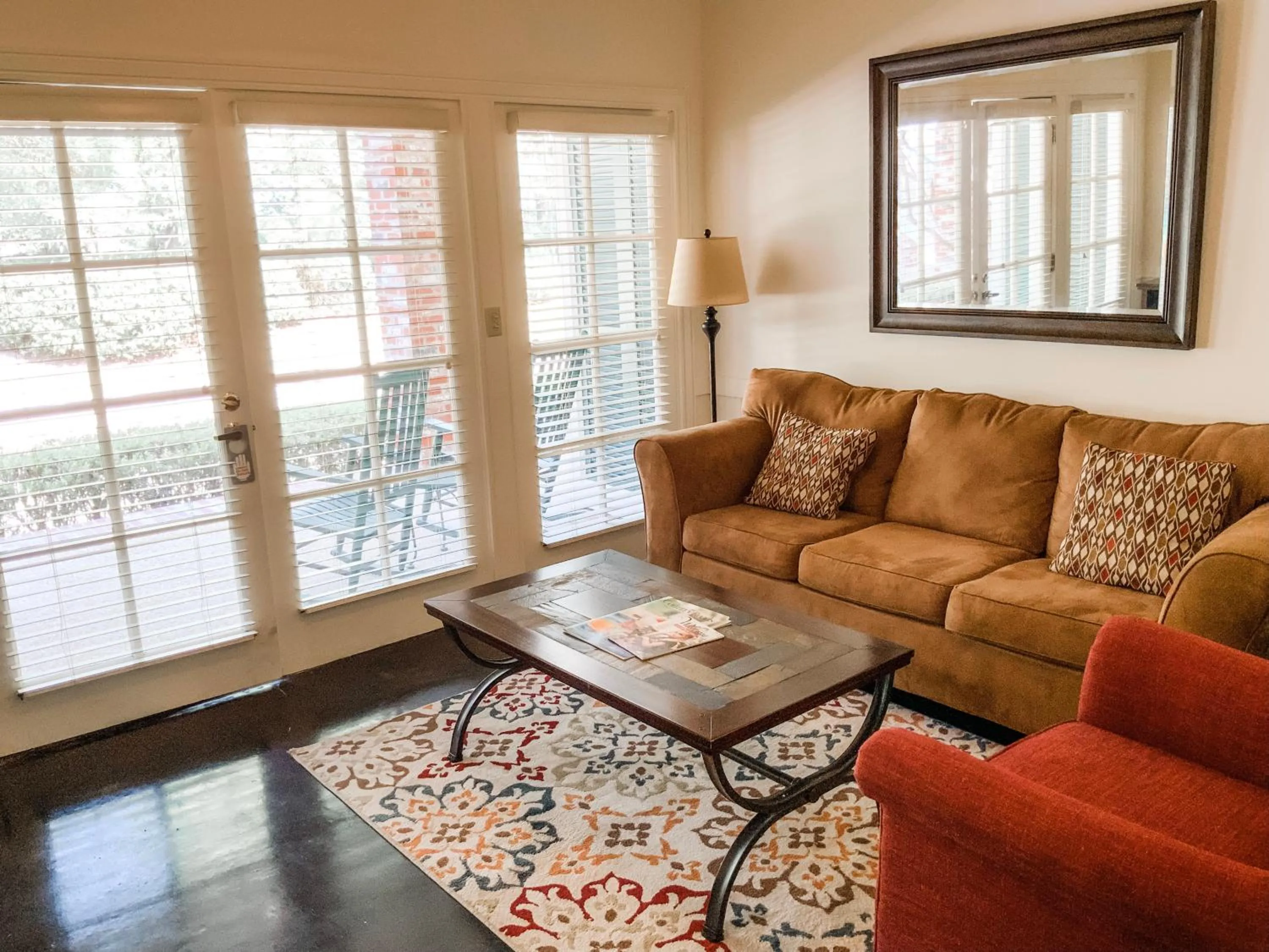 Living room in The Lodge at The Bluffs