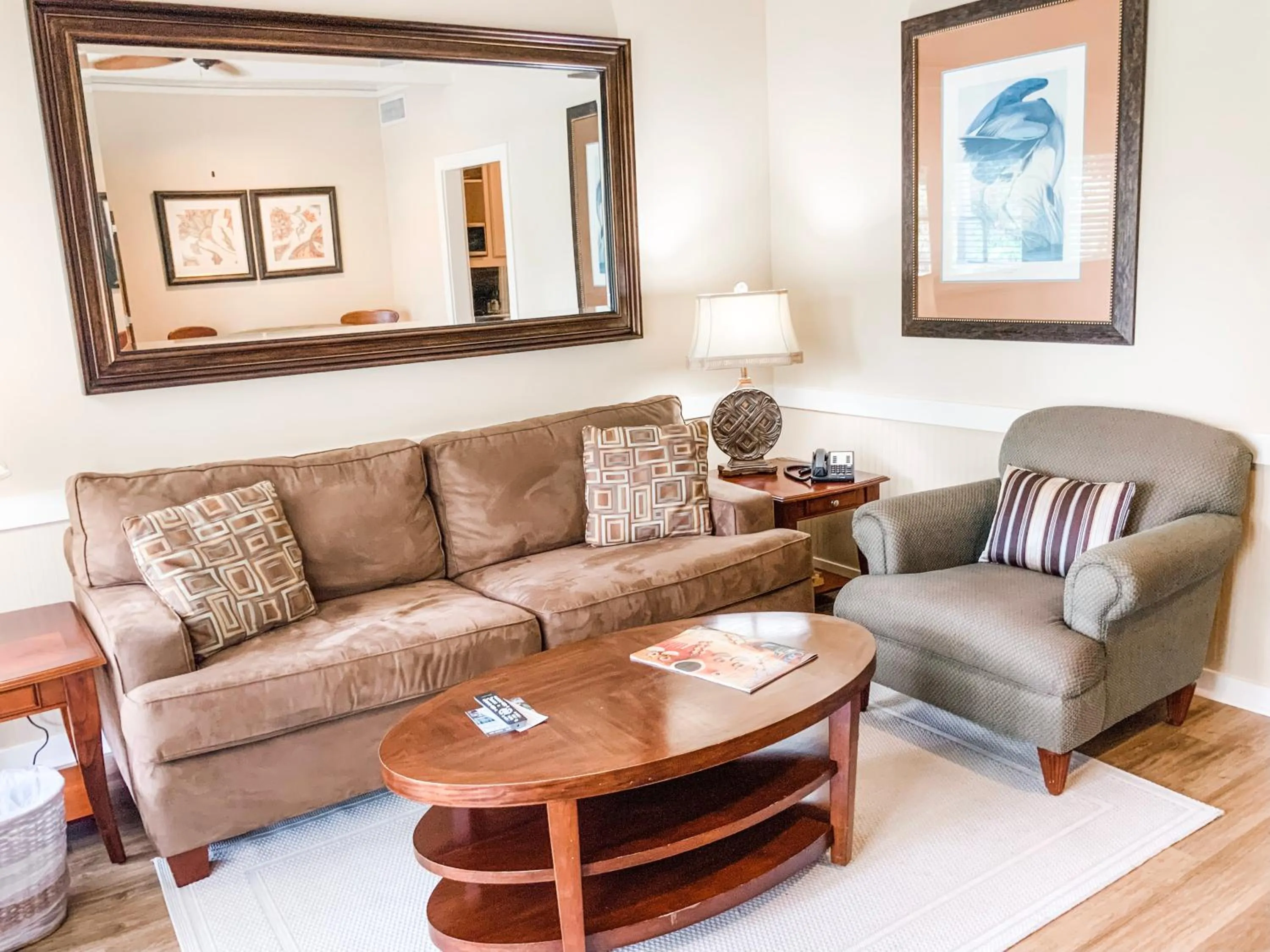 Living room in The Lodge at The Bluffs