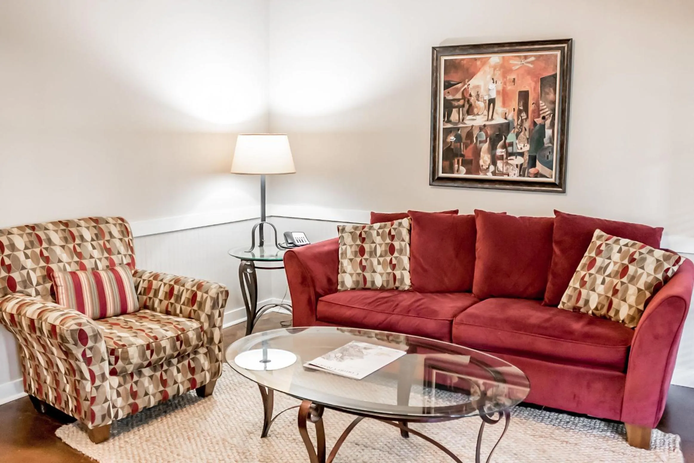 Living room in The Lodge at The Bluffs