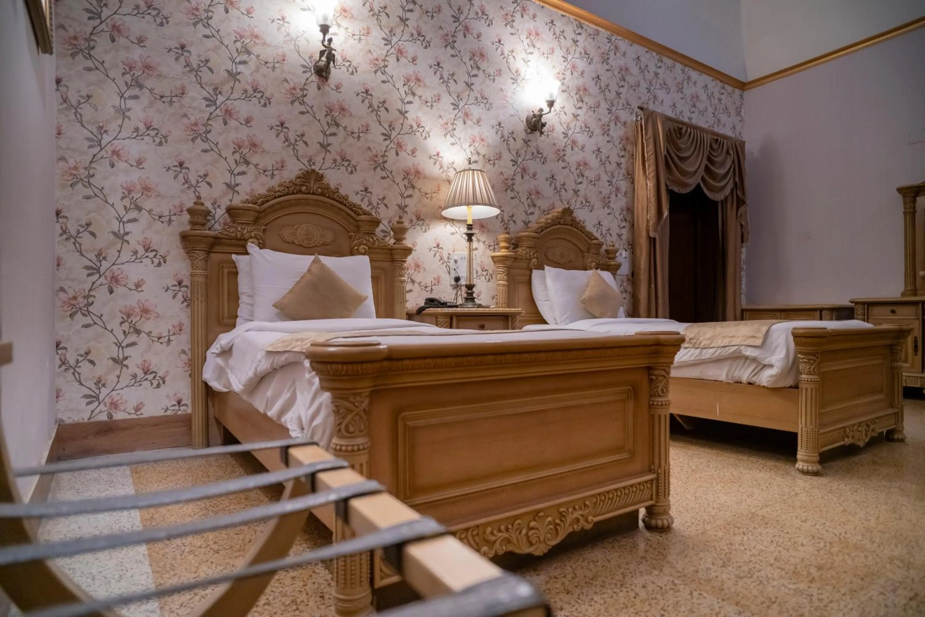 Bed in Hotel Merwara Estate- A Luxury Heritage Resort
