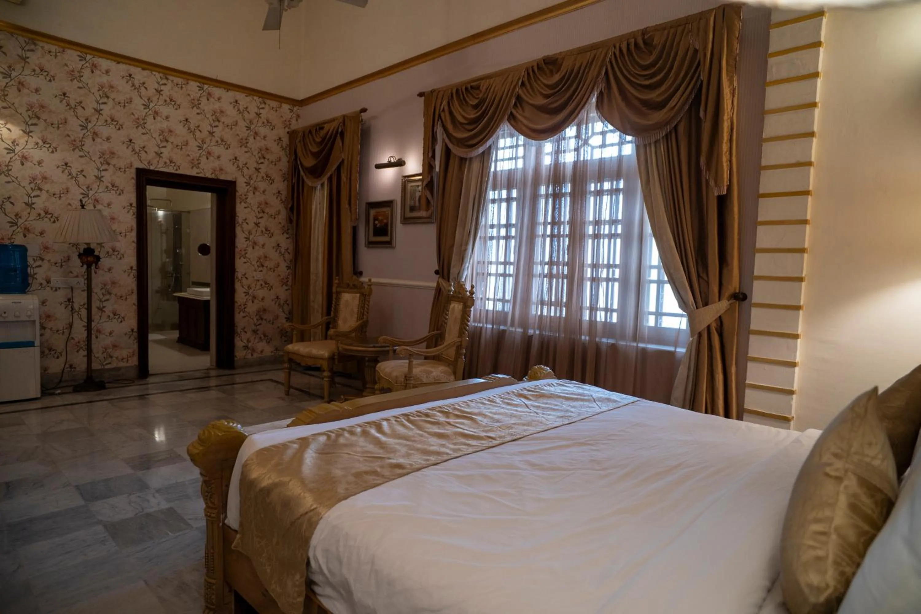 Bed in Hotel Merwara Estate- A Luxury Heritage Resort