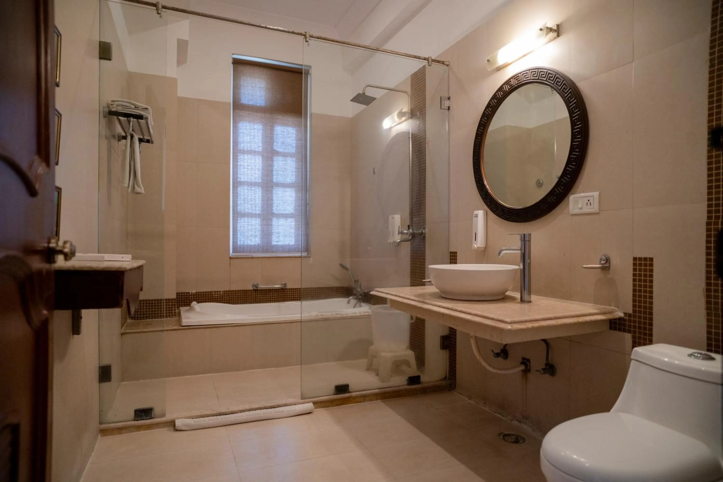 Toilet in Hotel Merwara Estate- A Luxury Heritage Resort