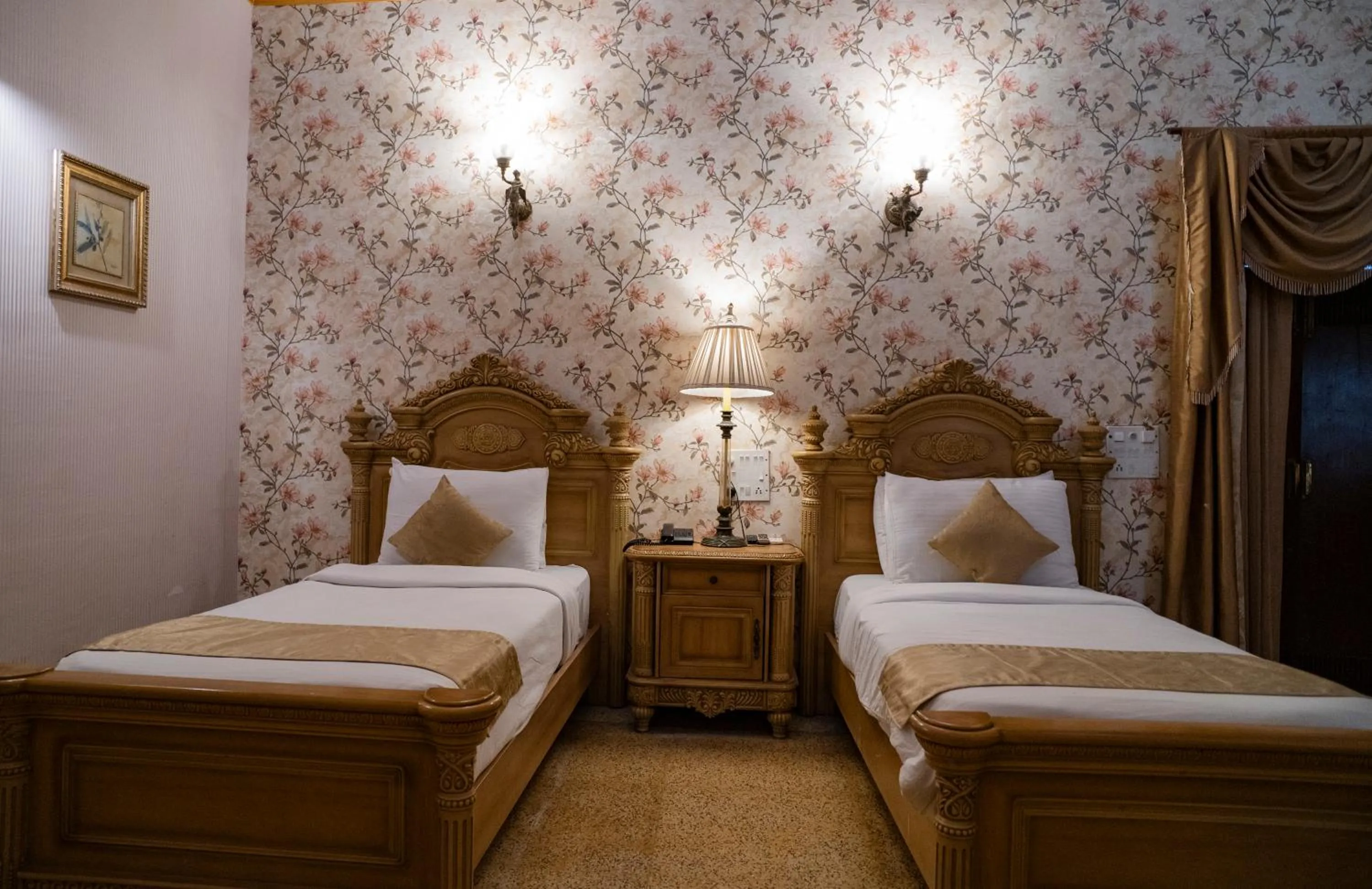 Bed in Hotel Merwara Estate- A Luxury Heritage Resort