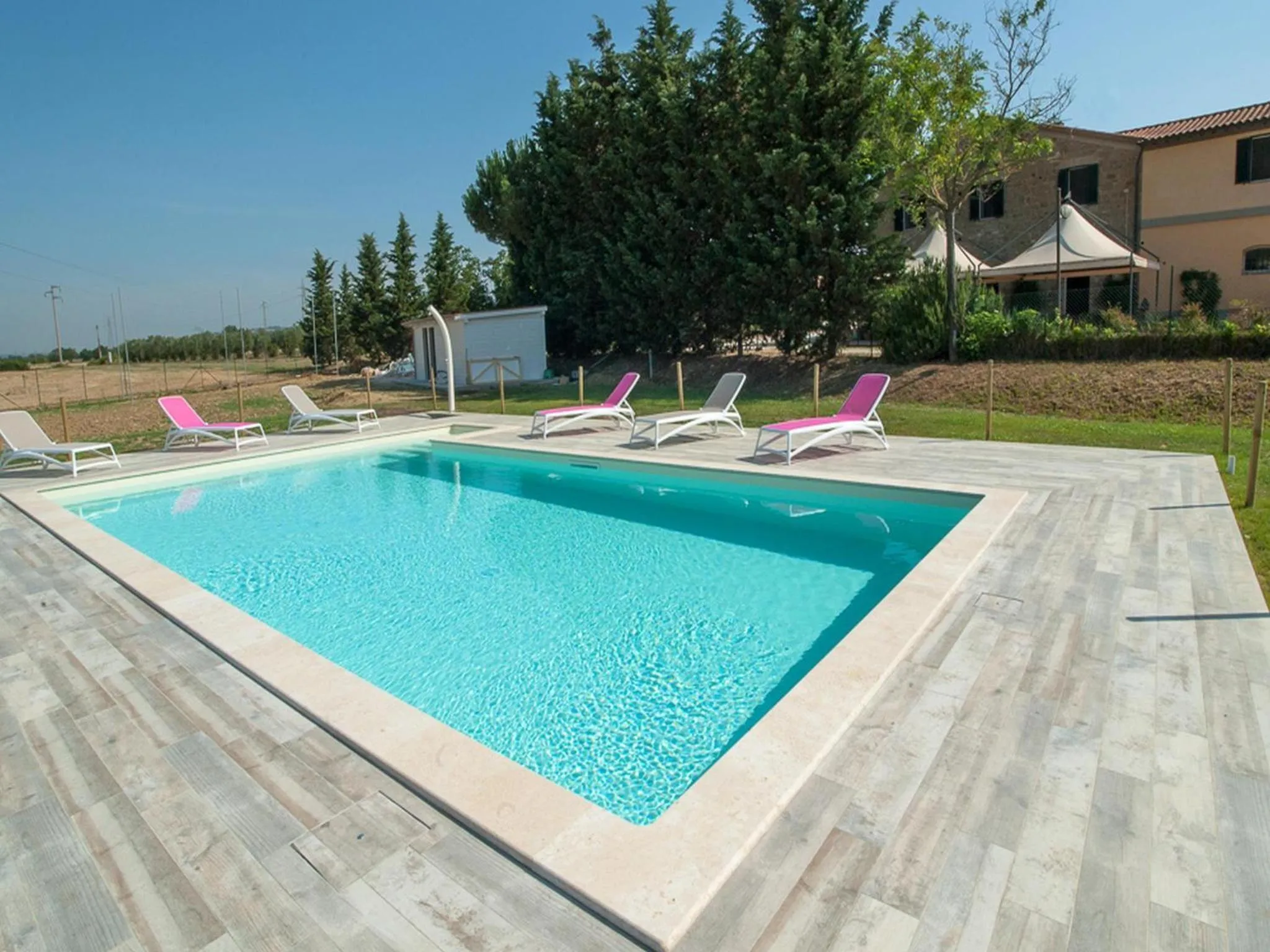 Pool view in Agriturismo Ai Prati