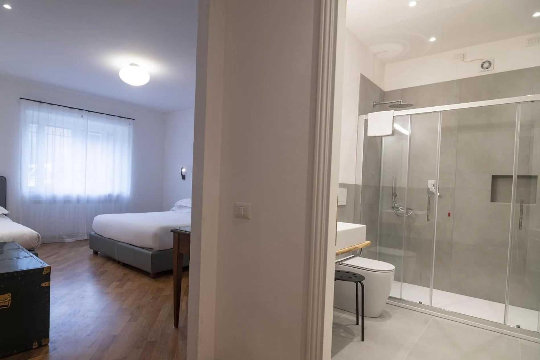 Bathroom, Bed in Agriturismo Ai Prati
