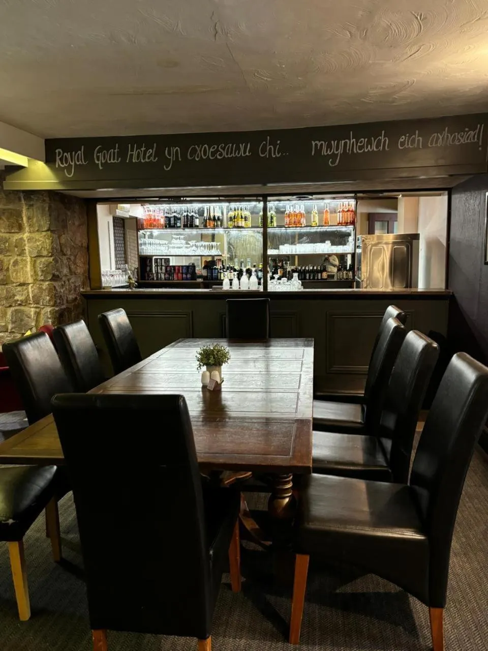 Dining area in Royal Goat Hotel